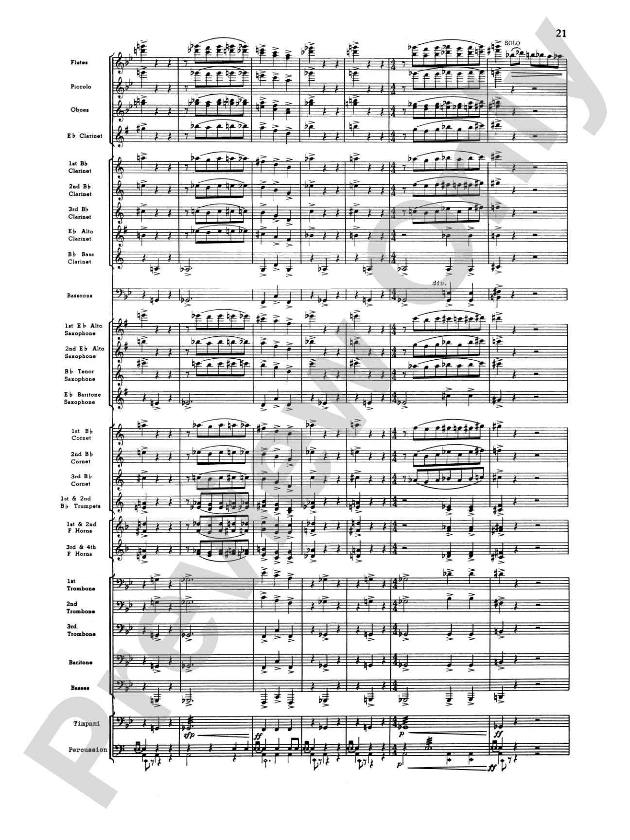 Third Suite (I. March, II. Waltz, III. Rondo): Concert Band Conductor Score & Parts
