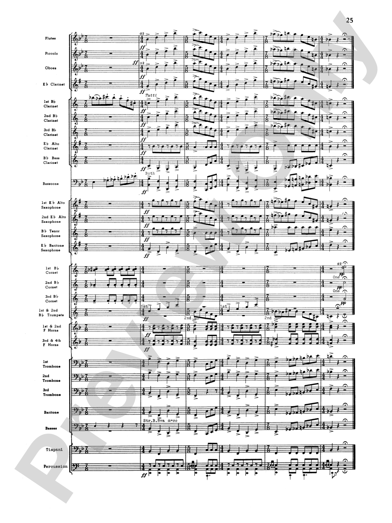 Third Suite (I. March, II. Waltz, III. Rondo): Concert Band Conductor Score & Parts