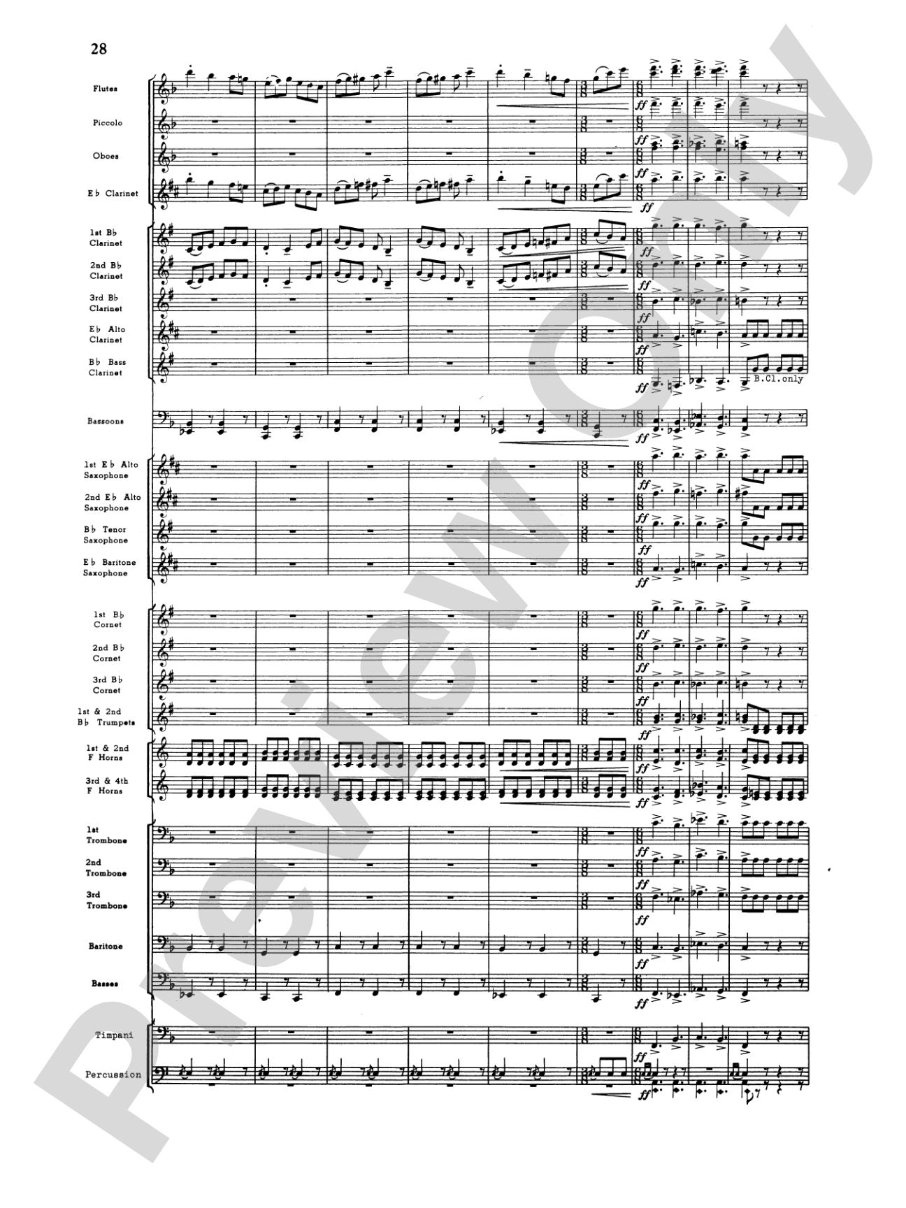 Third Suite (I. March, II. Waltz, III. Rondo): Concert Band Conductor Score & Parts