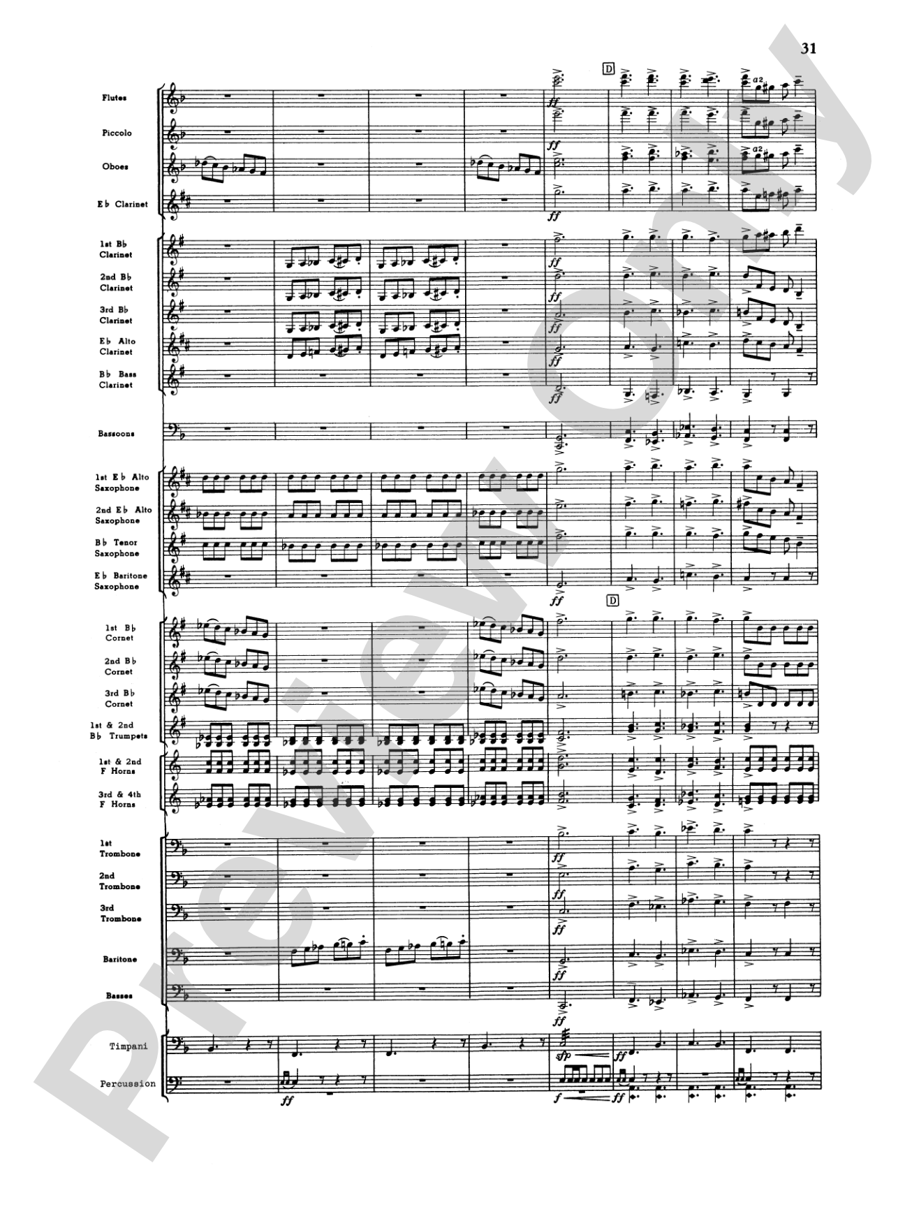 Third Suite (I. March, II. Waltz, III. Rondo): Concert Band Conductor Score & Parts