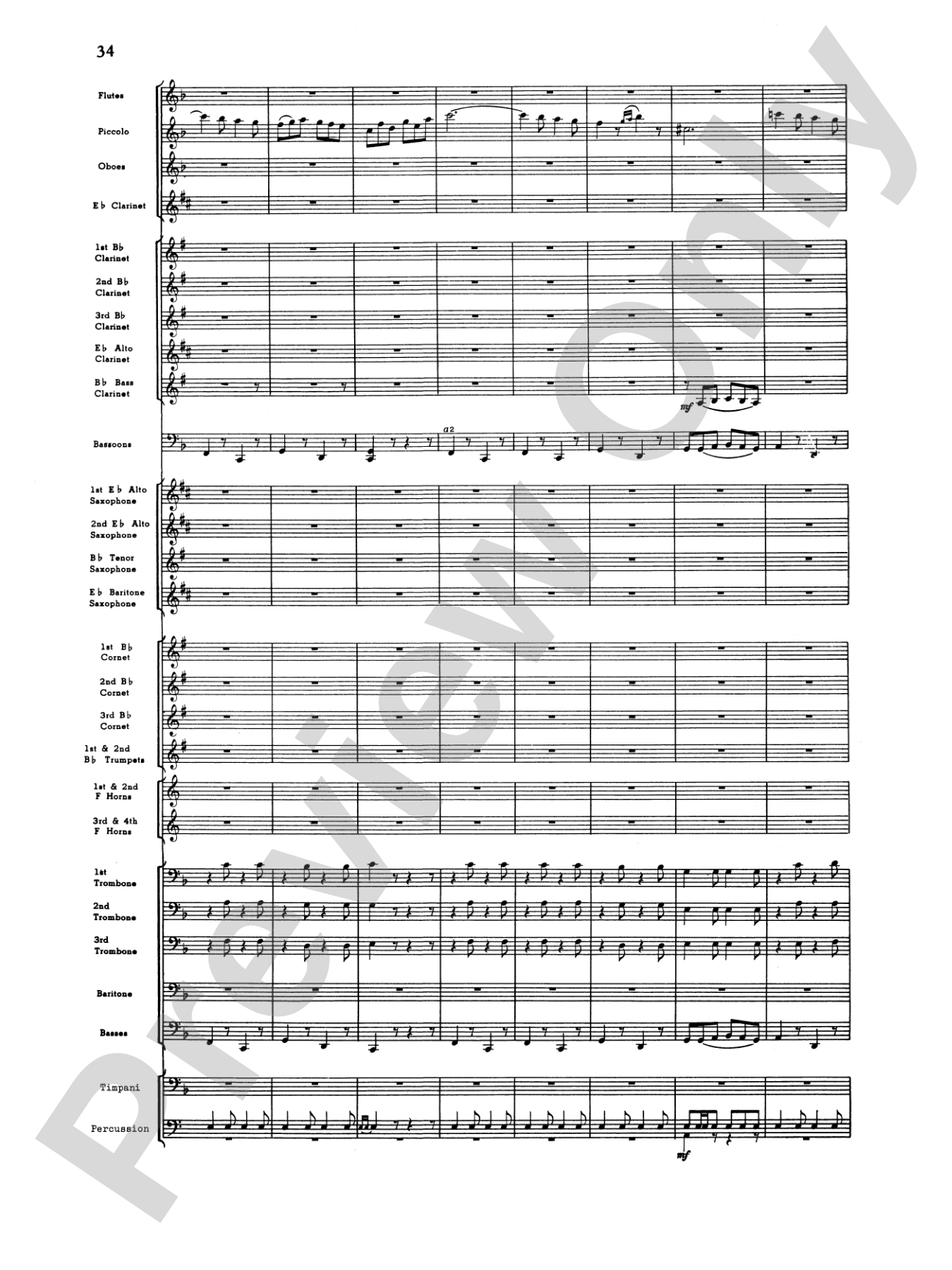 Third Suite (I. March, II. Waltz, III. Rondo): Concert Band Conductor Score & Parts
