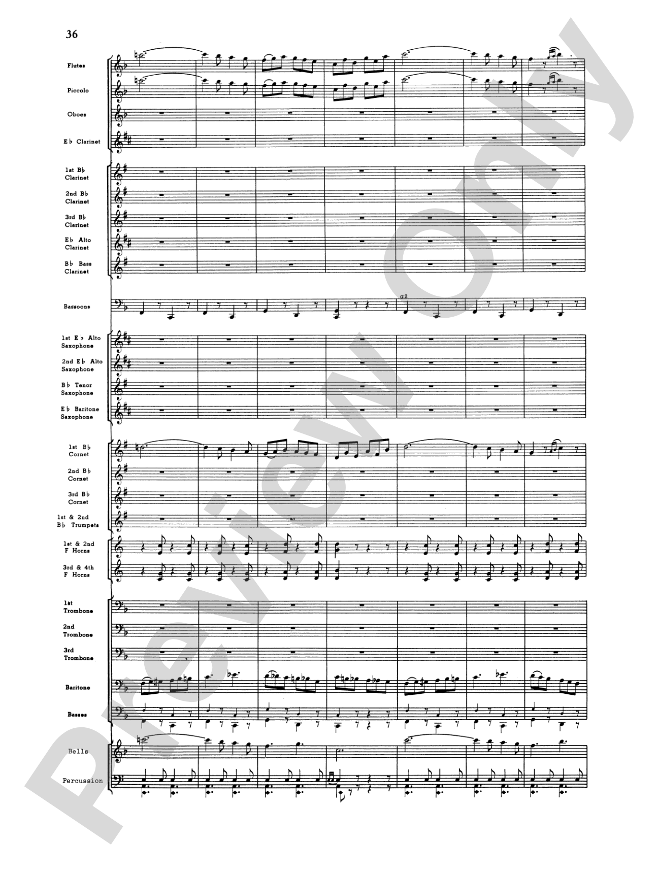 Third Suite (I. March, II. Waltz, III. Rondo): Concert Band Conductor Score & Parts