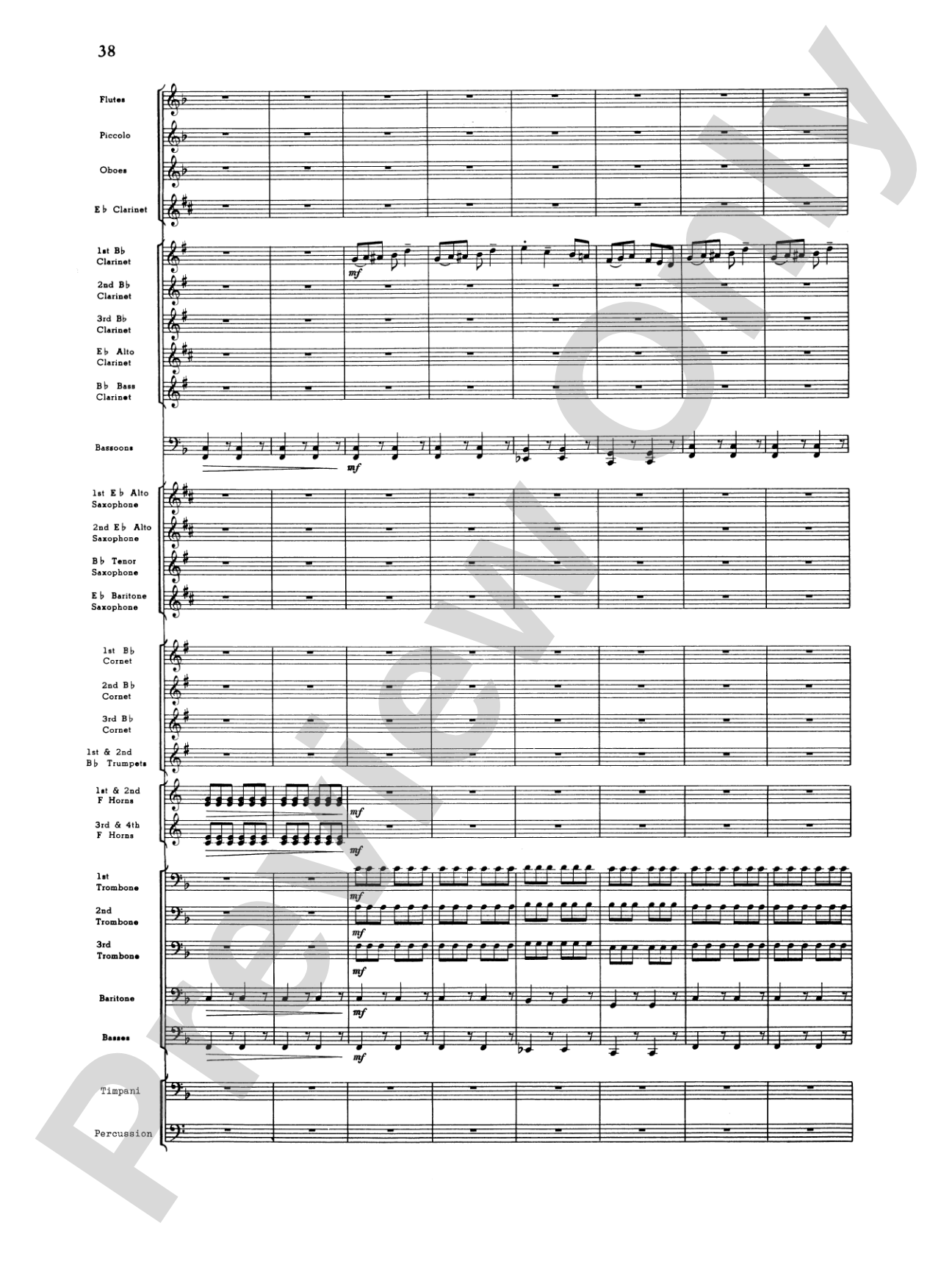 Third Suite (I. March, II. Waltz, III. Rondo): Concert Band Conductor Score & Parts
