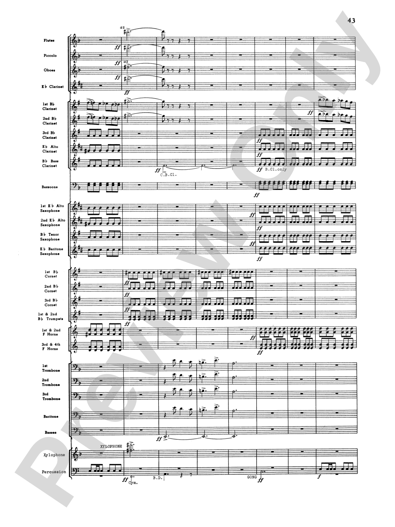 Third Suite (I. March, II. Waltz, III. Rondo): Concert Band Conductor Score & Parts