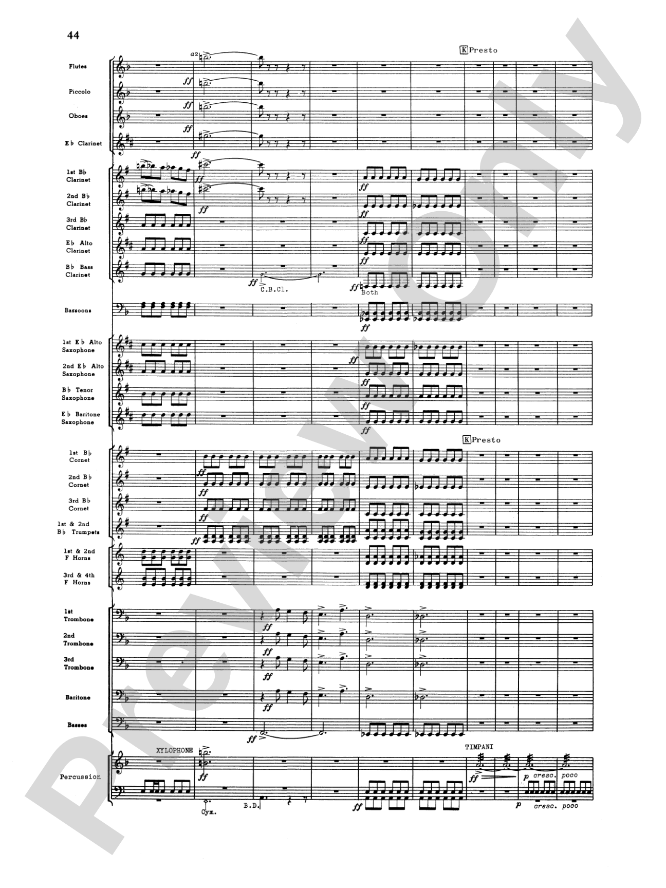 Third Suite (I. March, II. Waltz, III. Rondo): Concert Band Conductor Score & Parts