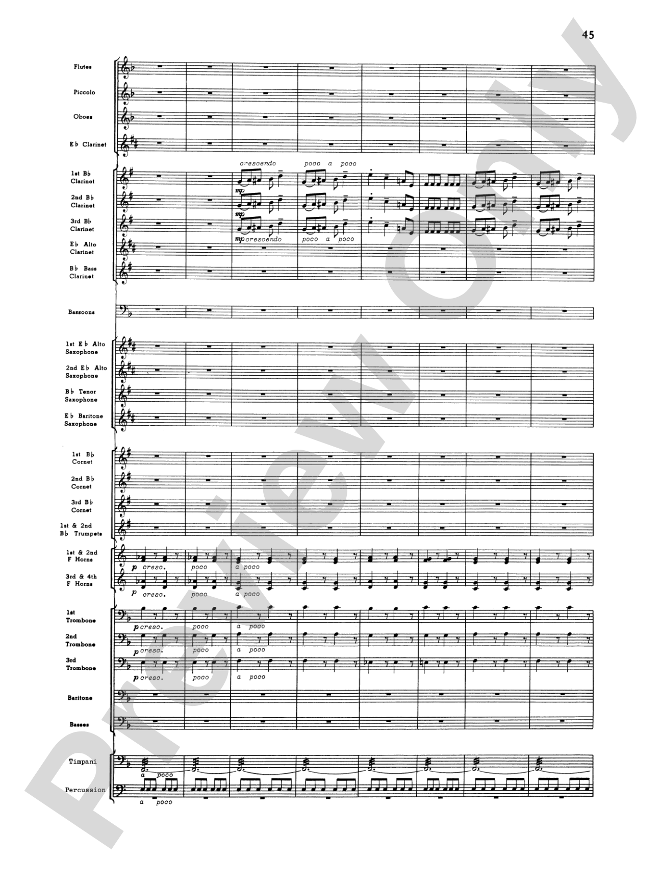 Third Suite (I. March, II. Waltz, III. Rondo): Concert Band Conductor Score & Parts