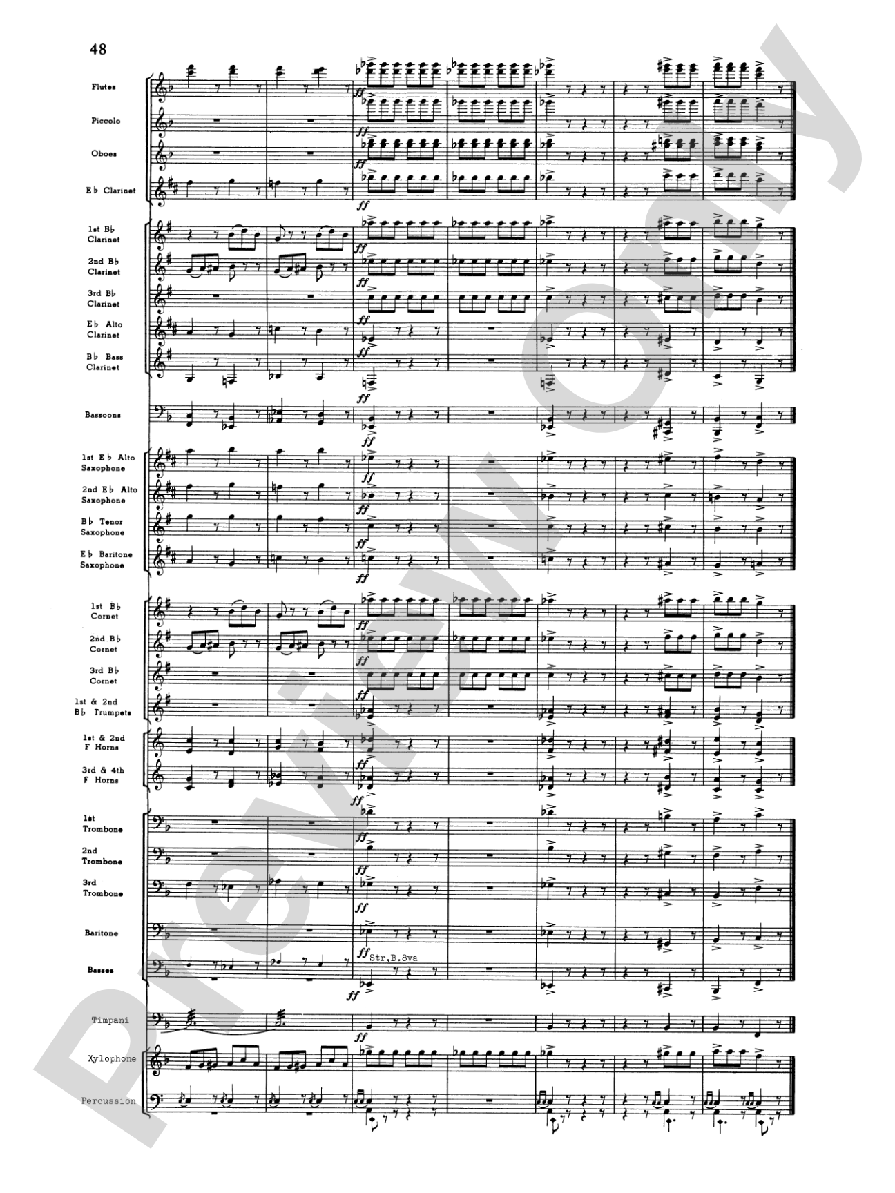 Third Suite (I. March, II. Waltz, III. Rondo): Concert Band Conductor Score & Parts