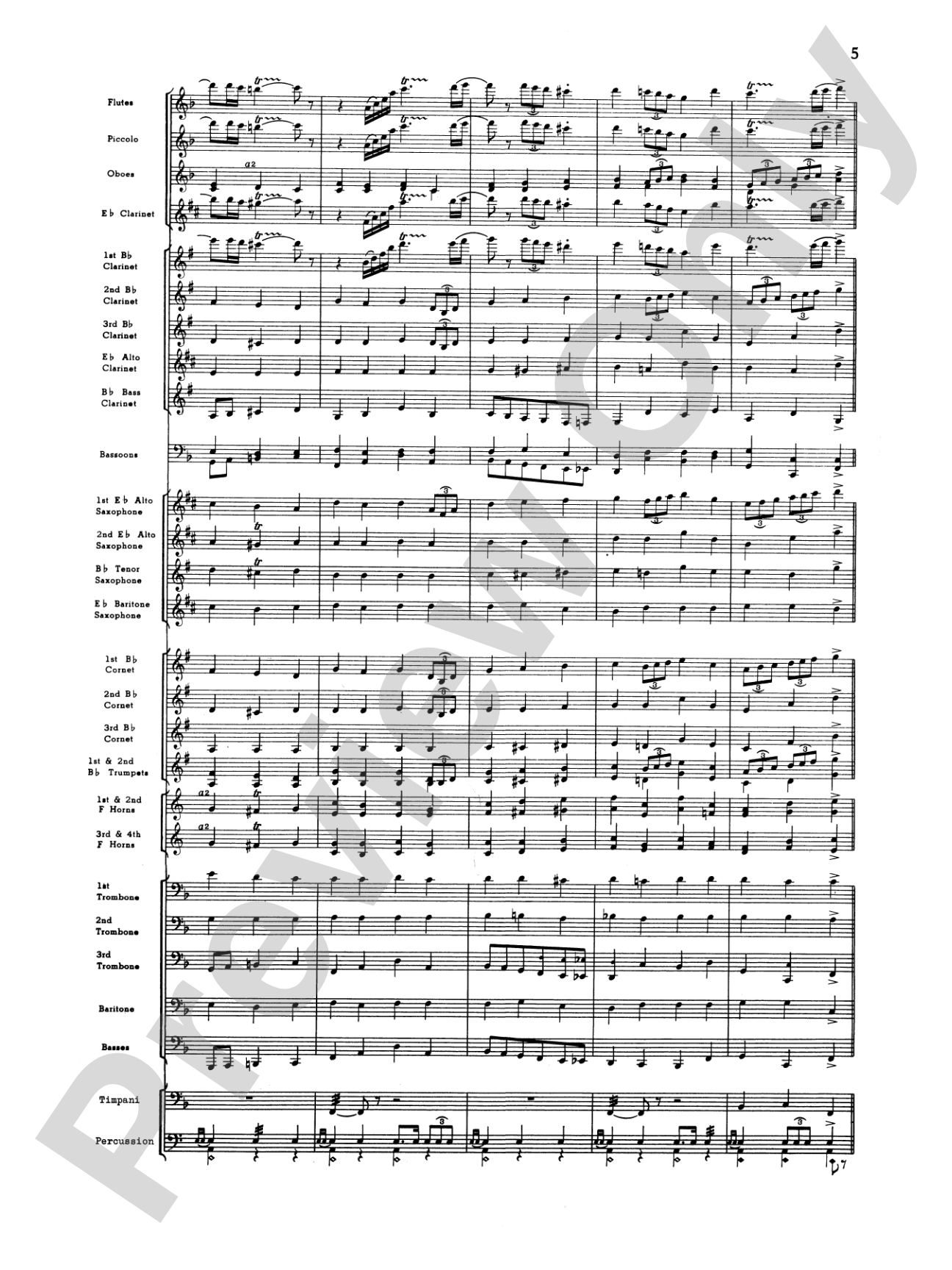 Third Suite (I. March, II. Waltz, III. Rondo): Concert Band Conductor Score & Parts