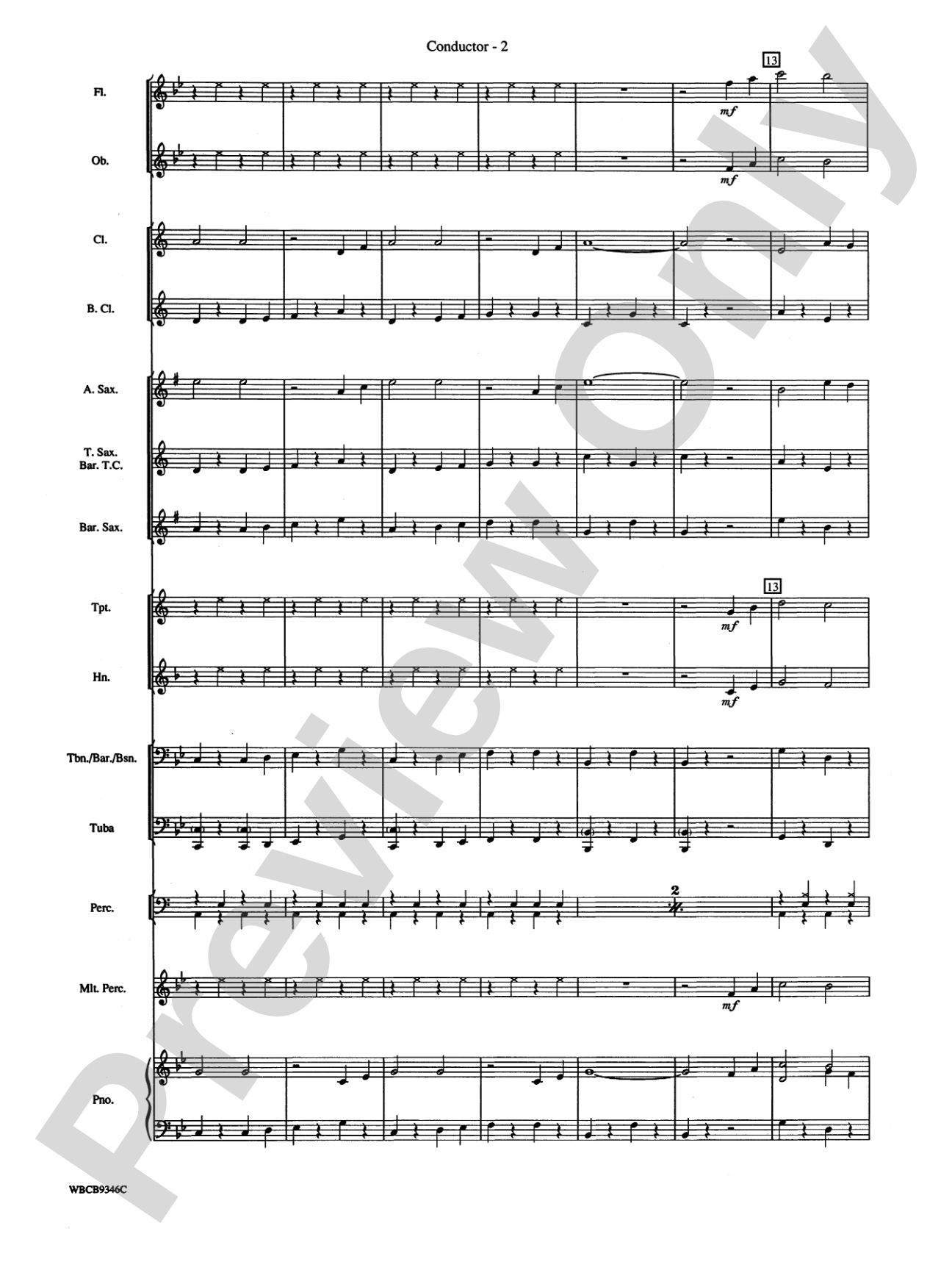 Mack the Knife (from The Threepenny Opera): Concert Band Conductor Score & Parts
