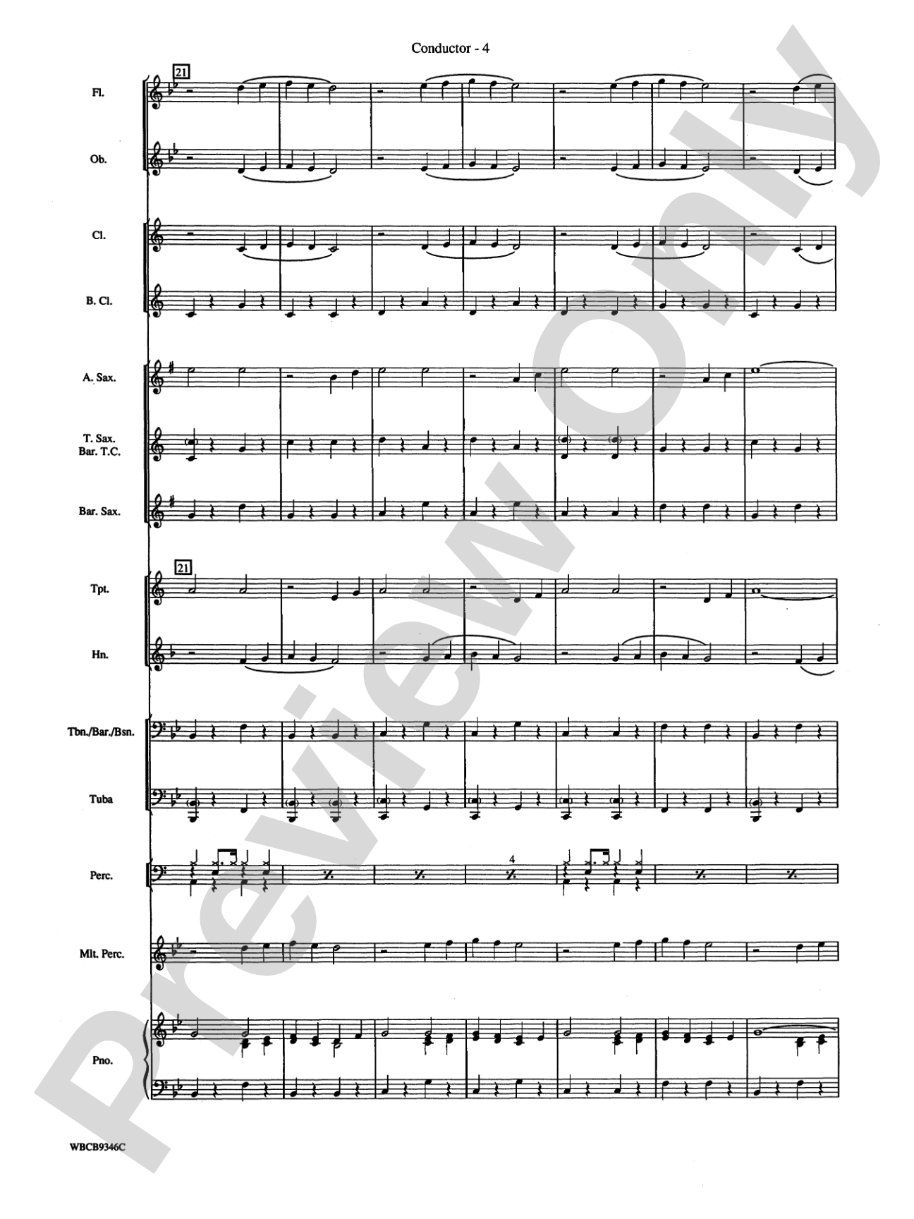 Mack the Knife (from The Threepenny Opera): Concert Band Conductor Score & Parts