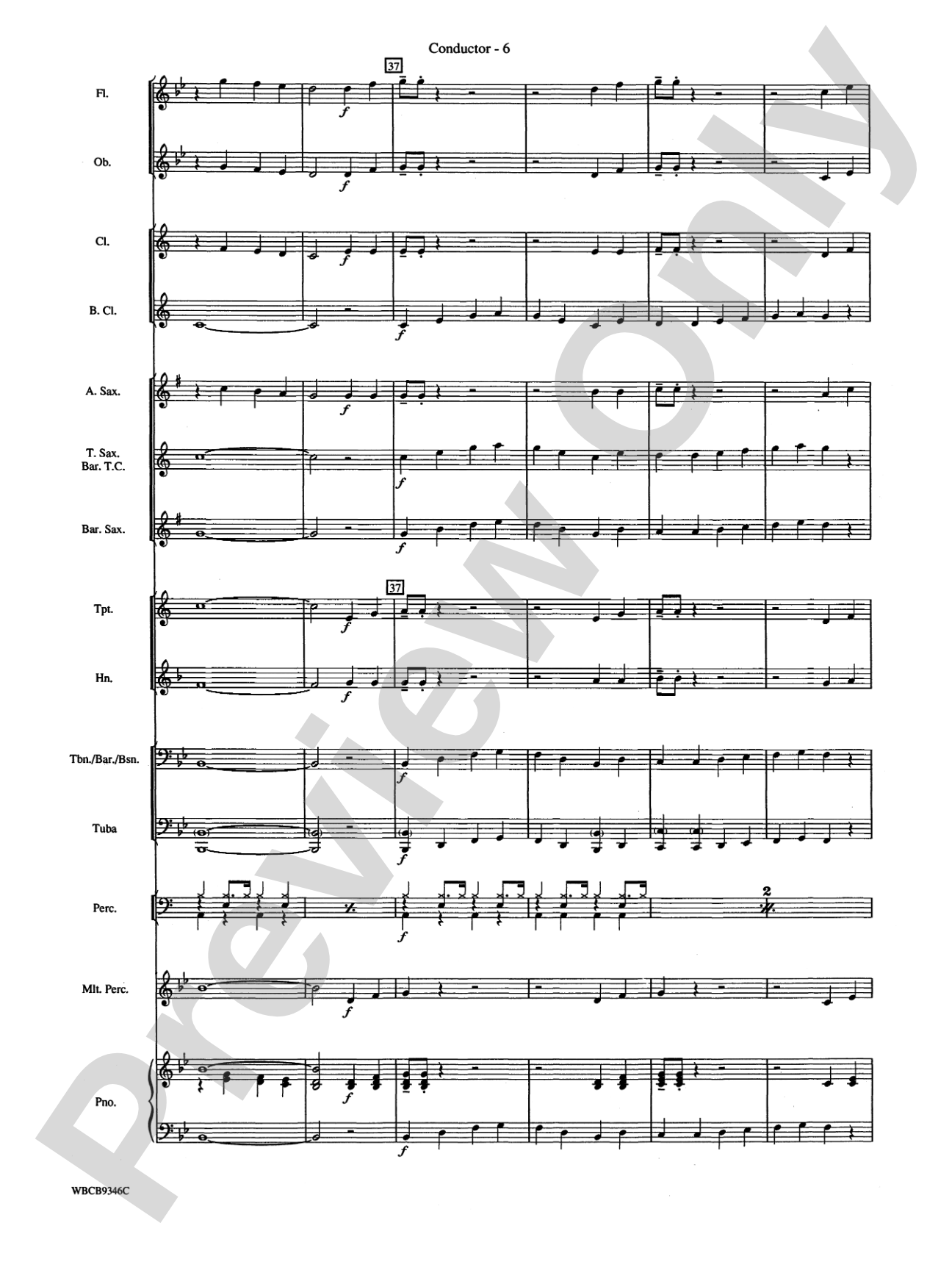 Mack the Knife (from The Threepenny Opera): Concert Band Conductor Score & Parts