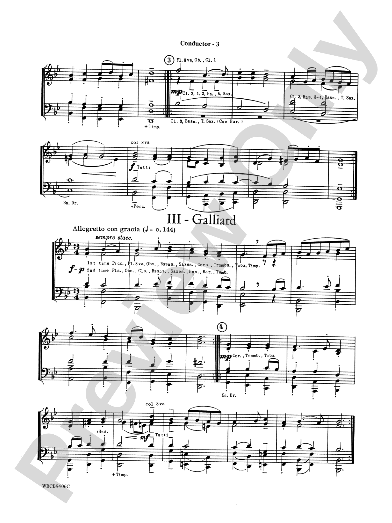 Court Festival (Suite for Concert Band): Concert Band Conductor Score & Parts