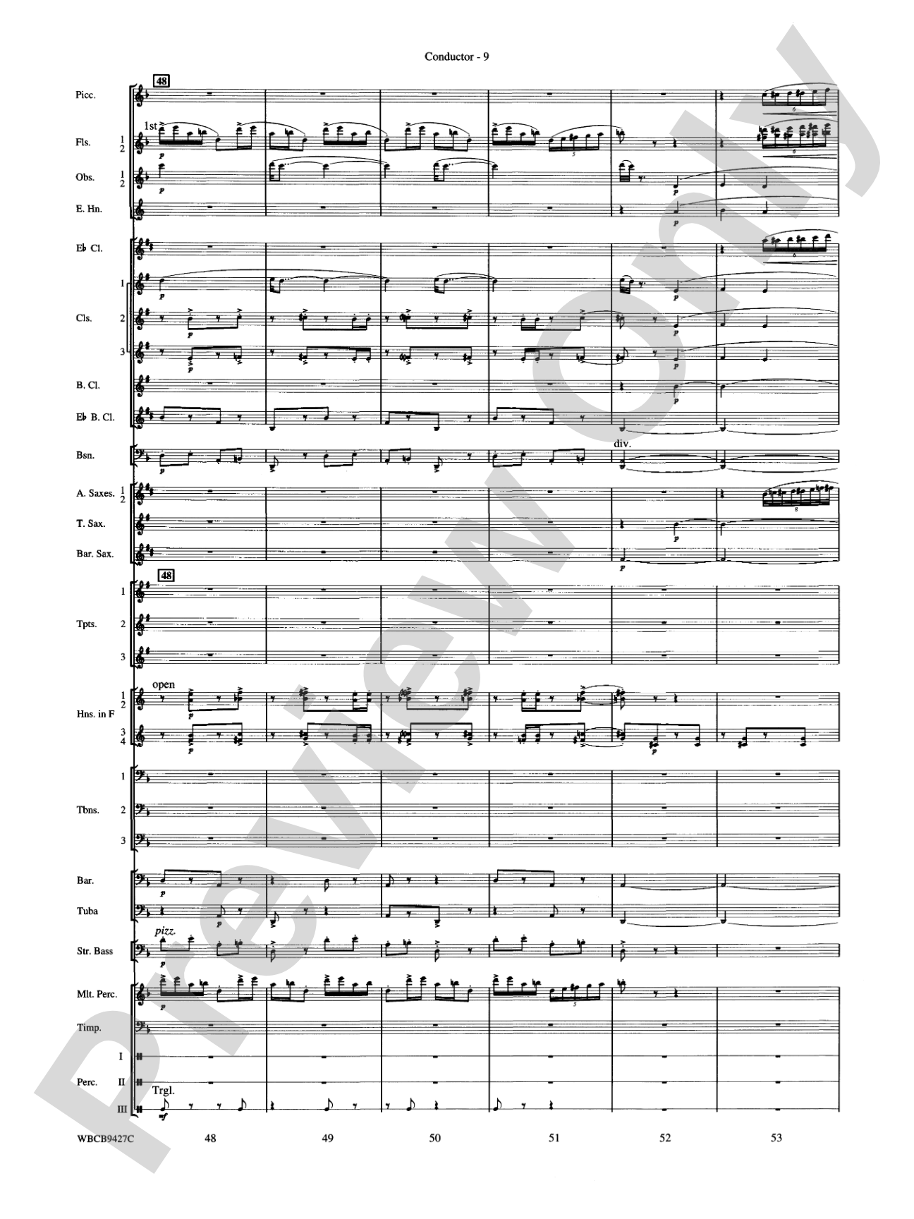 An American in Paris: Concert Band Conductor Score & Parts