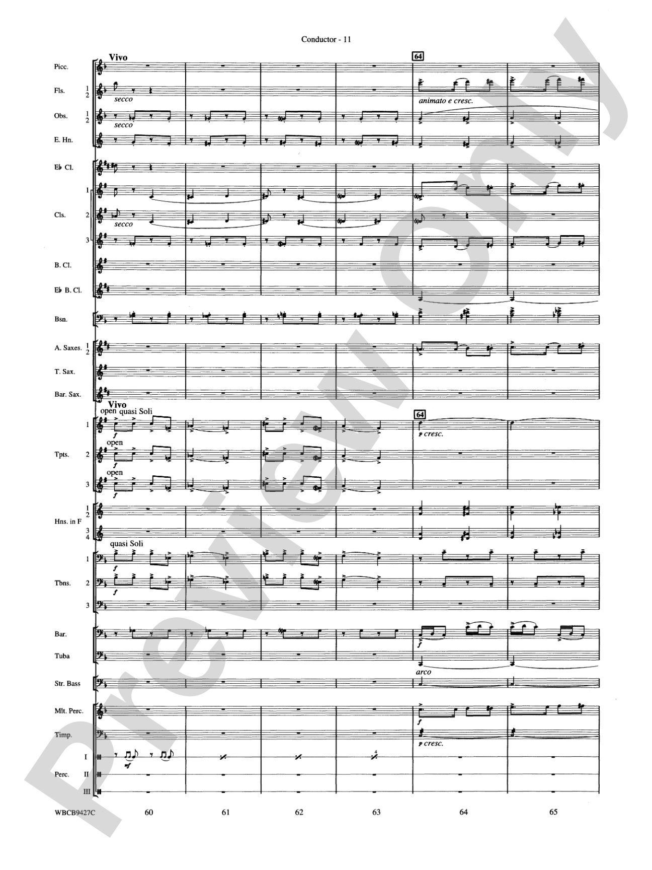 An American in Paris: Concert Band Conductor Score & Parts