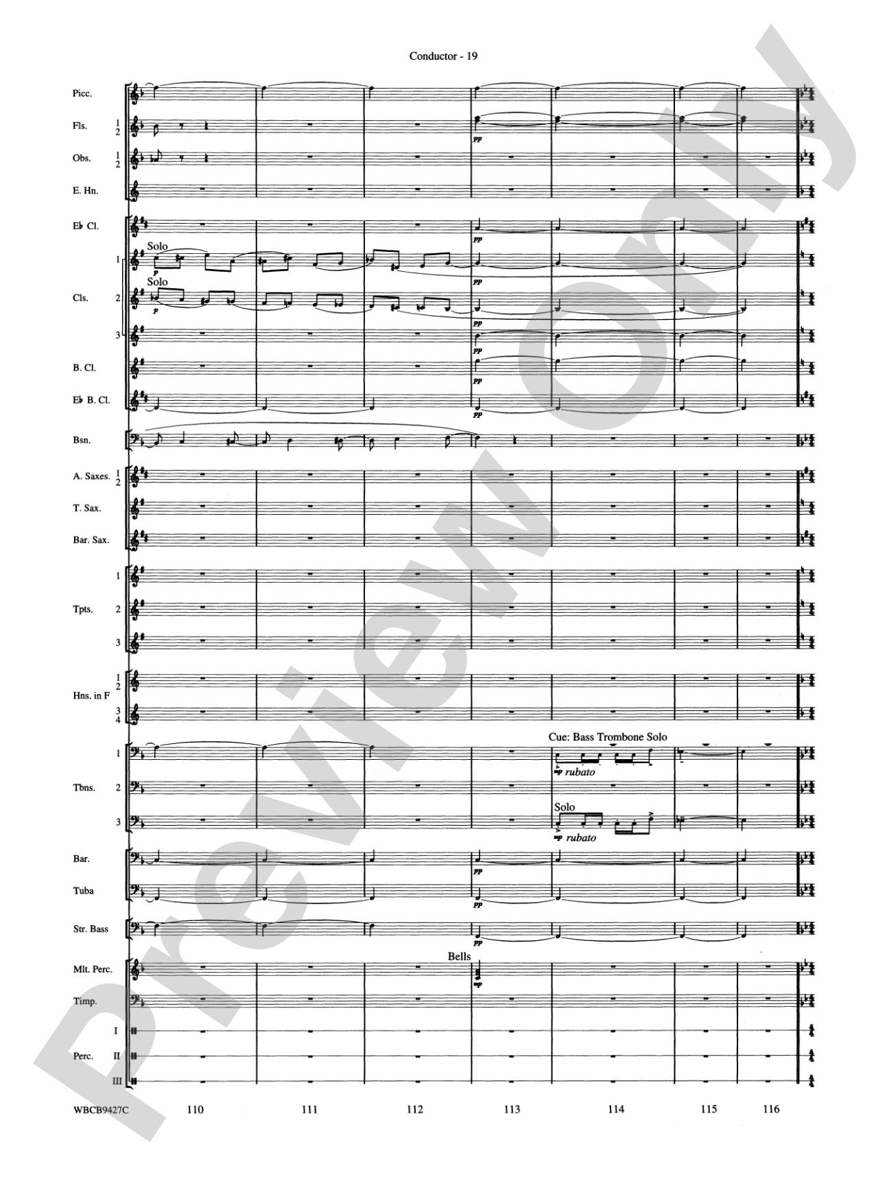 An American in Paris: Concert Band Conductor Score & Parts
