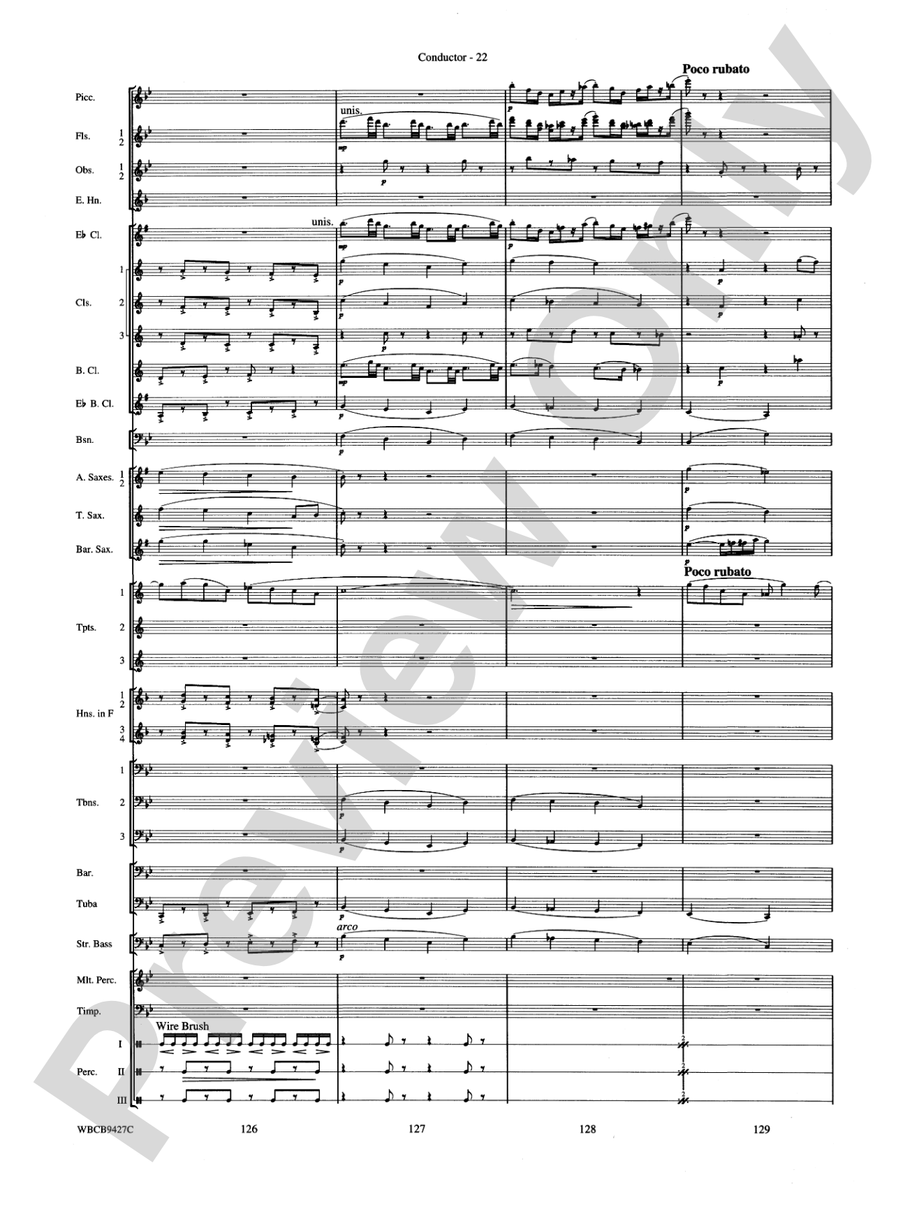 An American in Paris: Concert Band Conductor Score & Parts