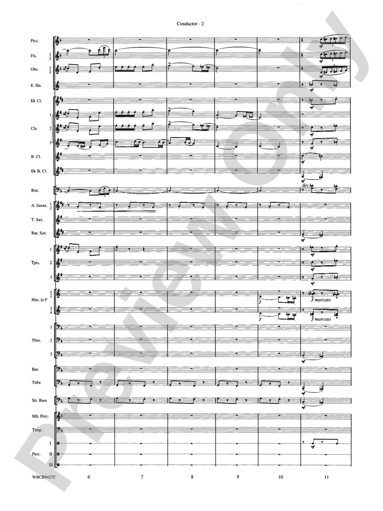 An American in Paris: Concert Band Conductor Score & Parts