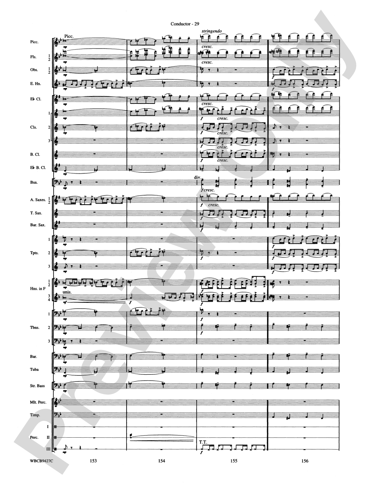 An American in Paris: Concert Band Conductor Score & Parts