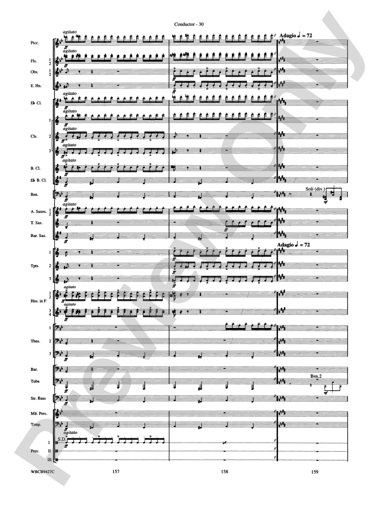 An American in Paris: Concert Band Conductor Score & Parts