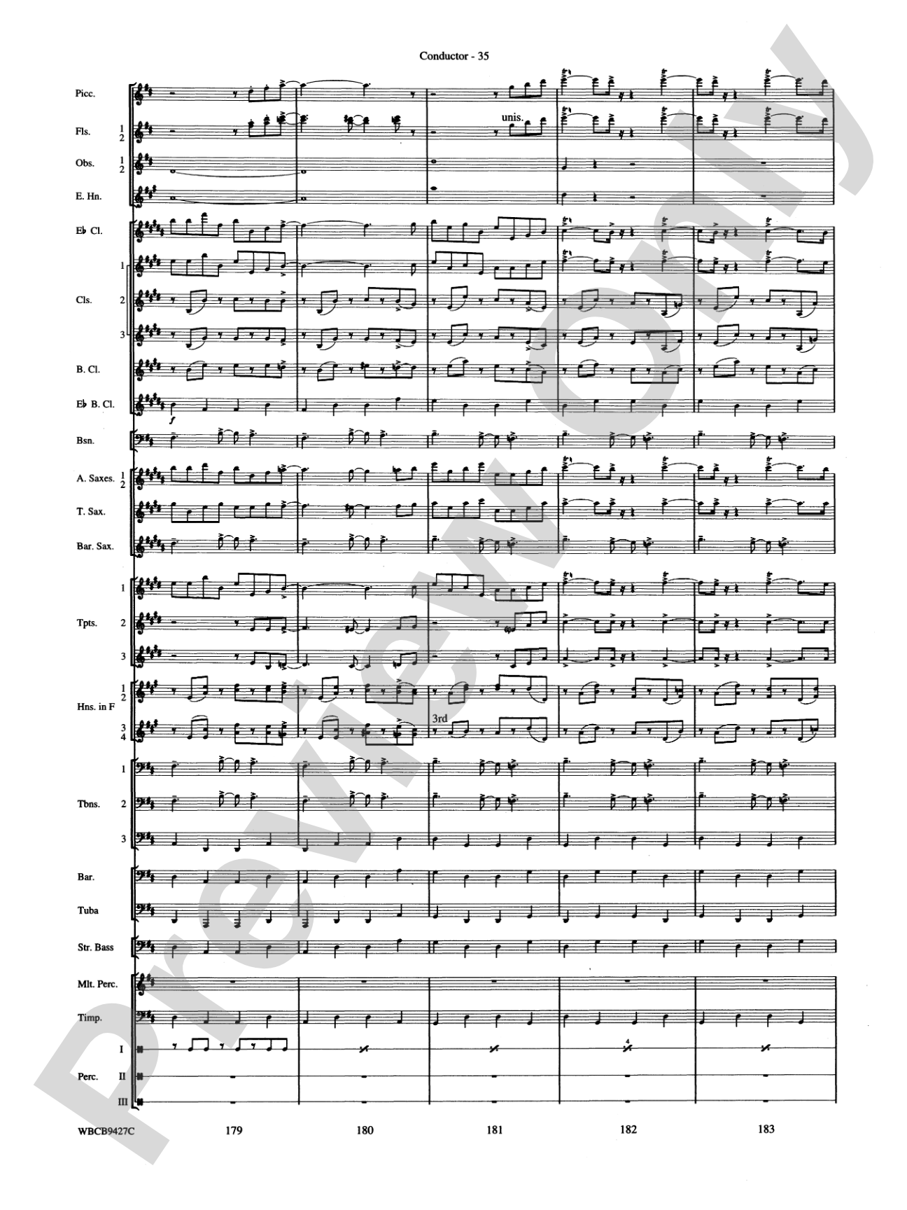 An American in Paris: Concert Band Conductor Score & Parts