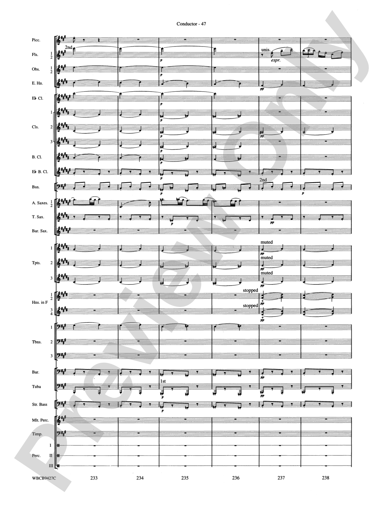 An American in Paris: Concert Band Conductor Score & Parts
