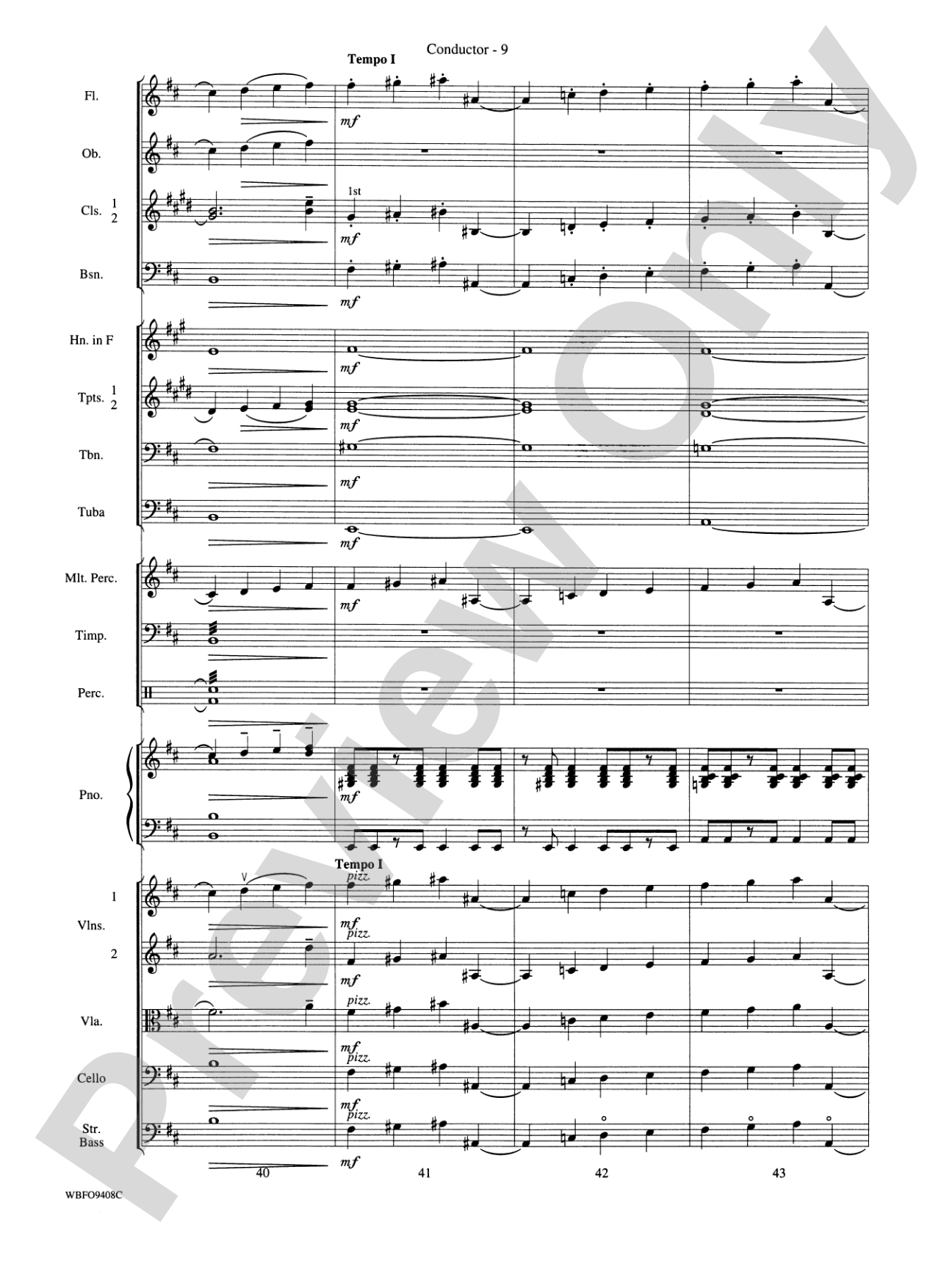 Rhapsody in Blue: Full Orchestra Conductor Score & Parts