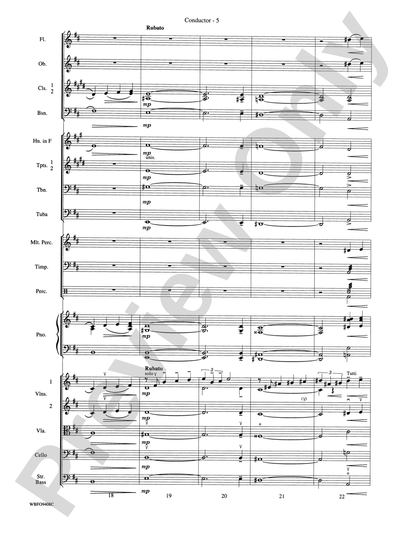 Rhapsody in Blue: Full Orchestra Conductor Score & Parts