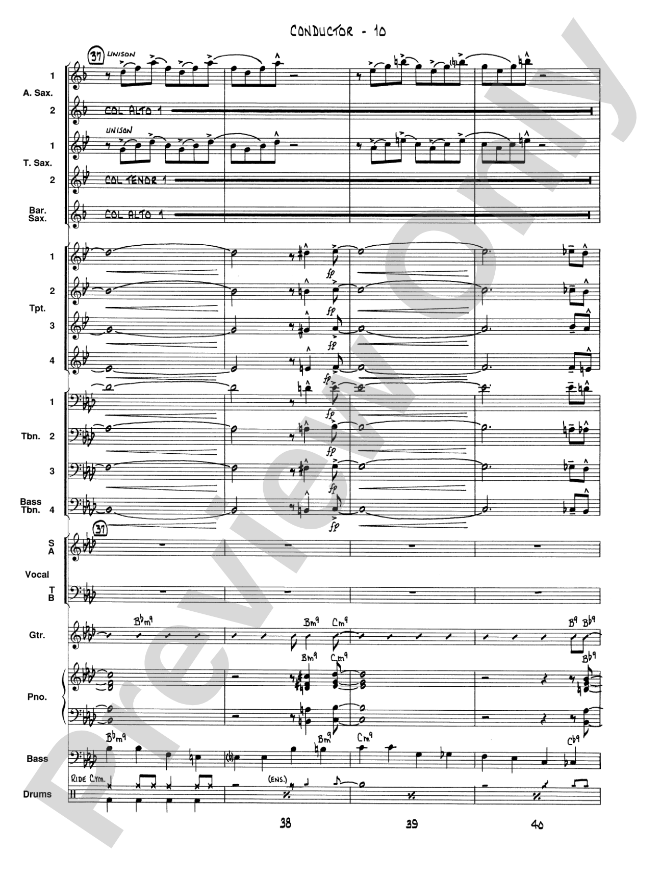 Satin Doll: Vocal Solo with Jazz Ensemble Conductor Score & Parts