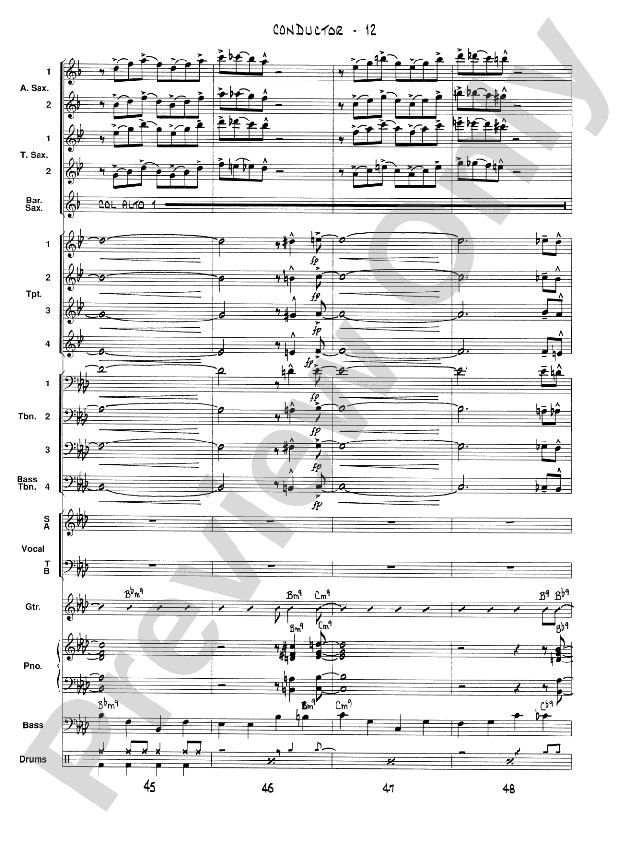 Satin Doll: Vocal Solo with Jazz Ensemble Conductor Score & Parts