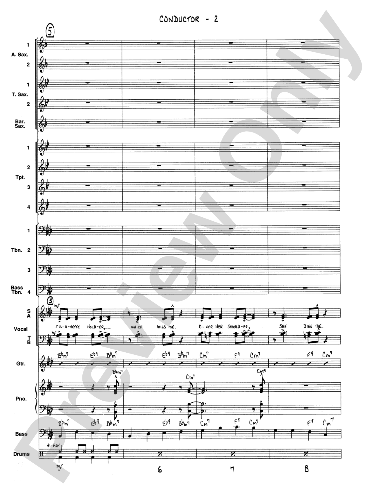 Satin Doll: Vocal Solo with Jazz Ensemble Conductor Score & Parts