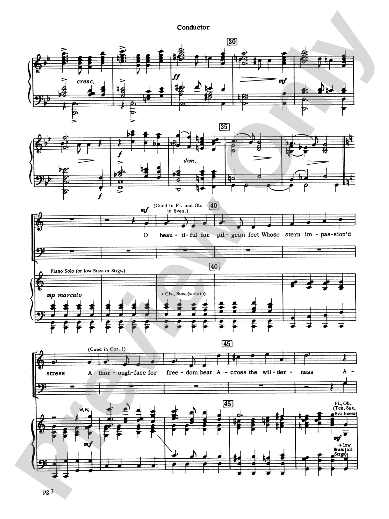 From Sea to Shining Sea (A Fantasy Based on "America the Beautiful"): String Orchestra Conductor Score