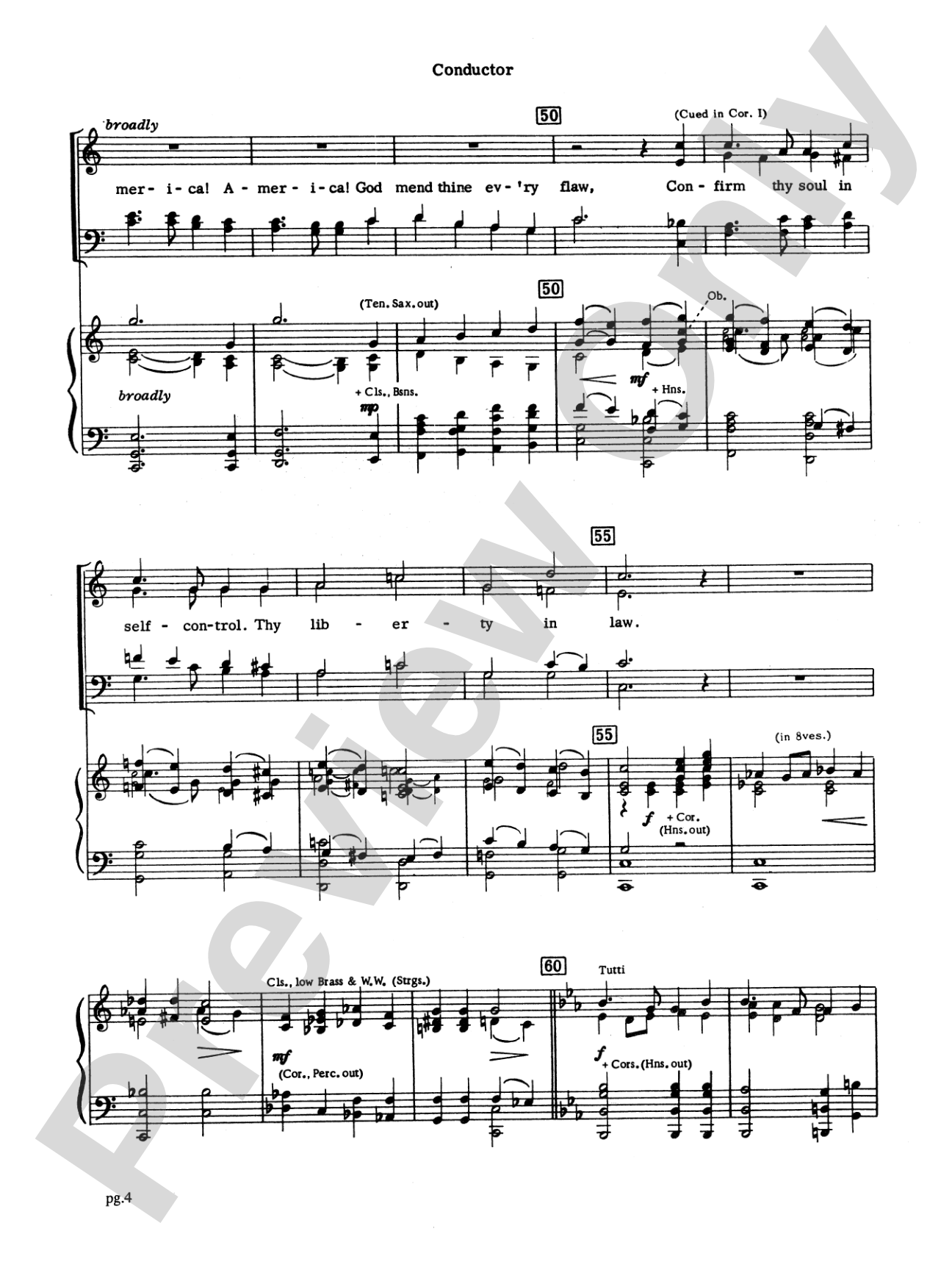 From Sea to Shining Sea (A Fantasy Based on "America the Beautiful"): String Orchestra Conductor Score