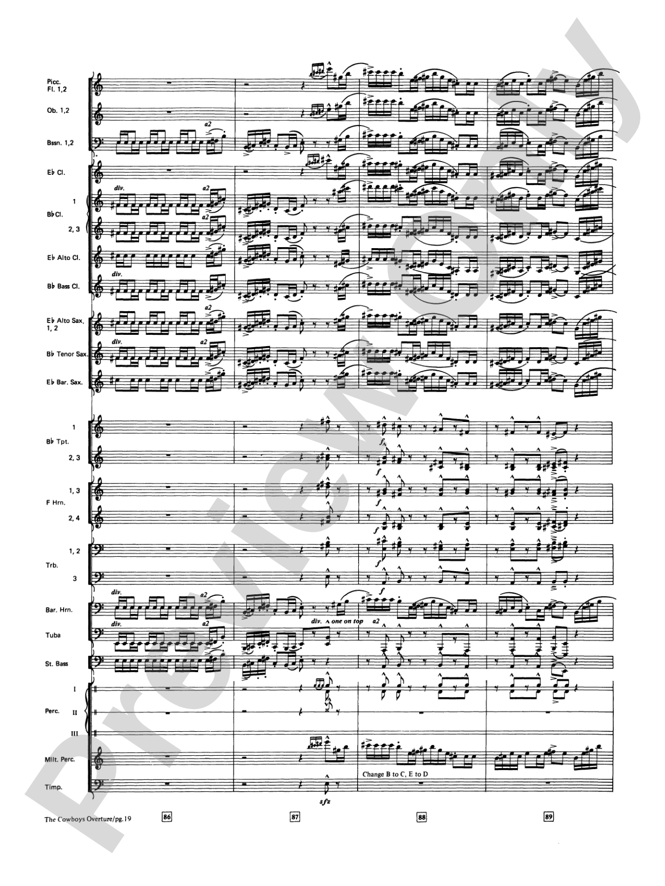The Cowboys: Concert Band Conductor Score & Parts