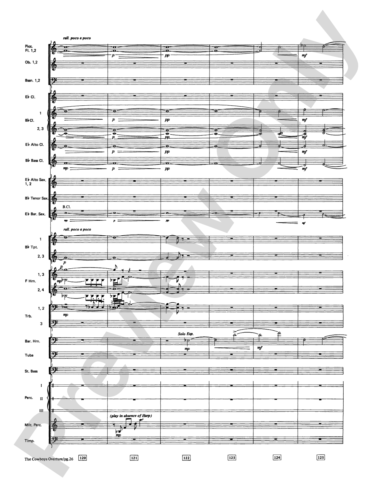 The Cowboys: Concert Band Conductor Score & Parts