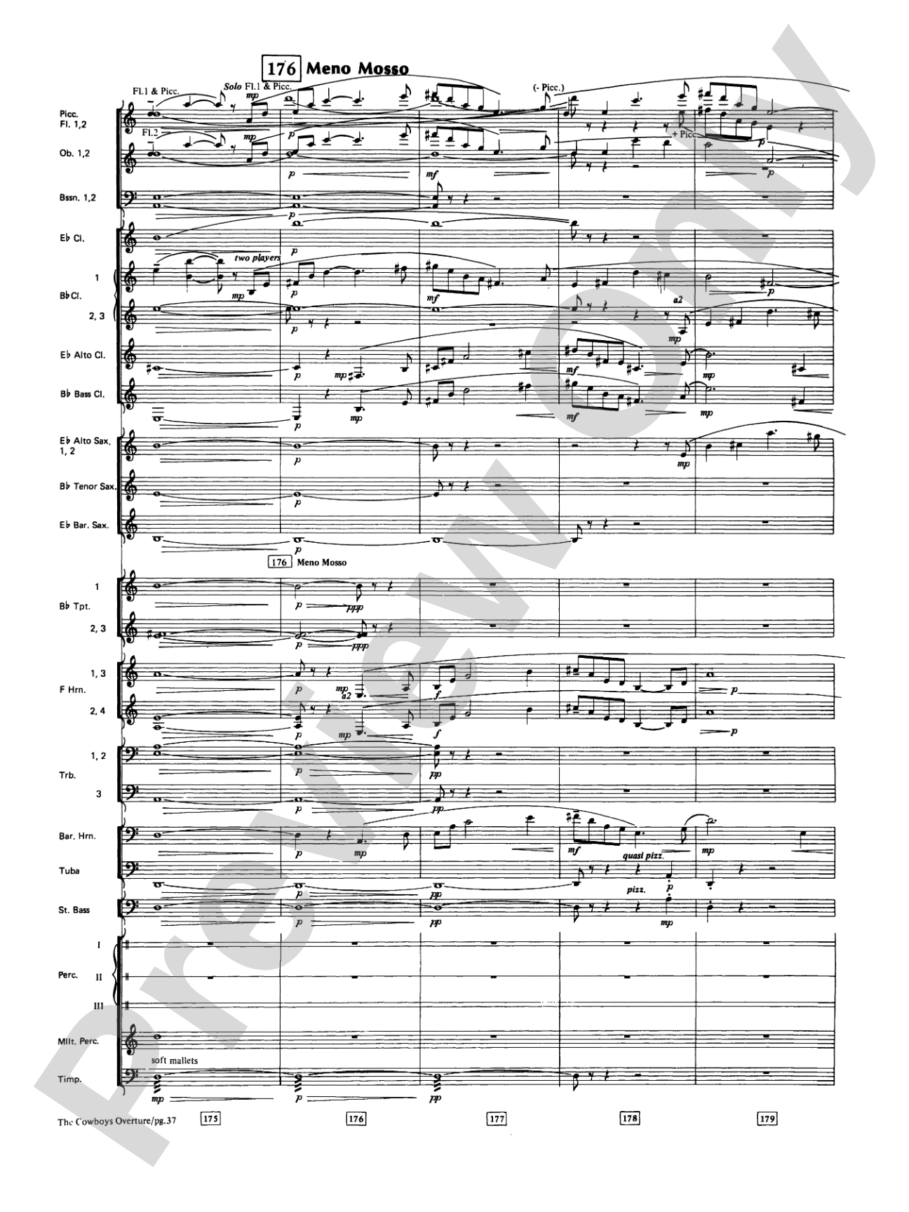 The Cowboys: Concert Band Conductor Score & Parts
