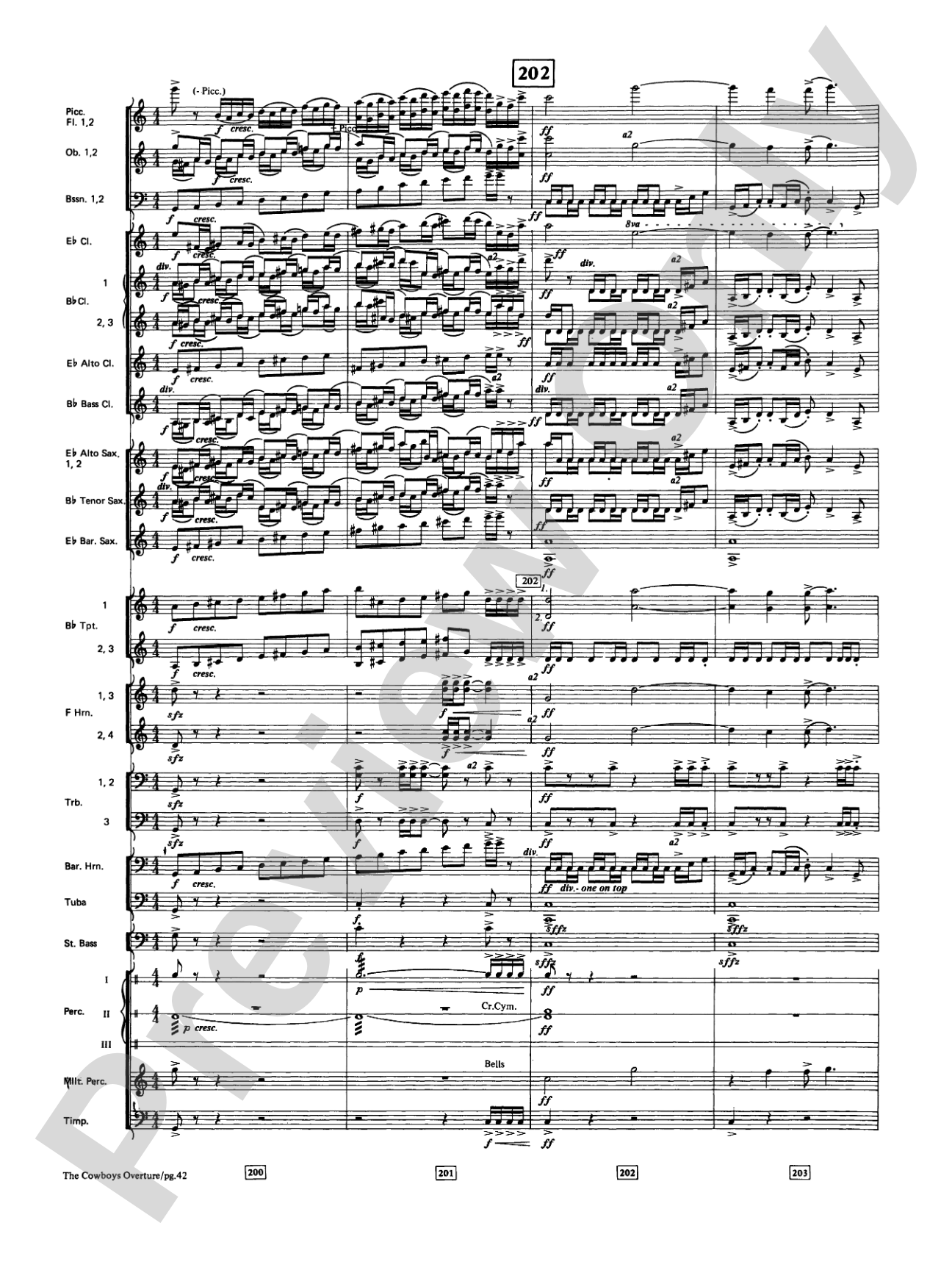 The Cowboys: Concert Band Conductor Score & Parts