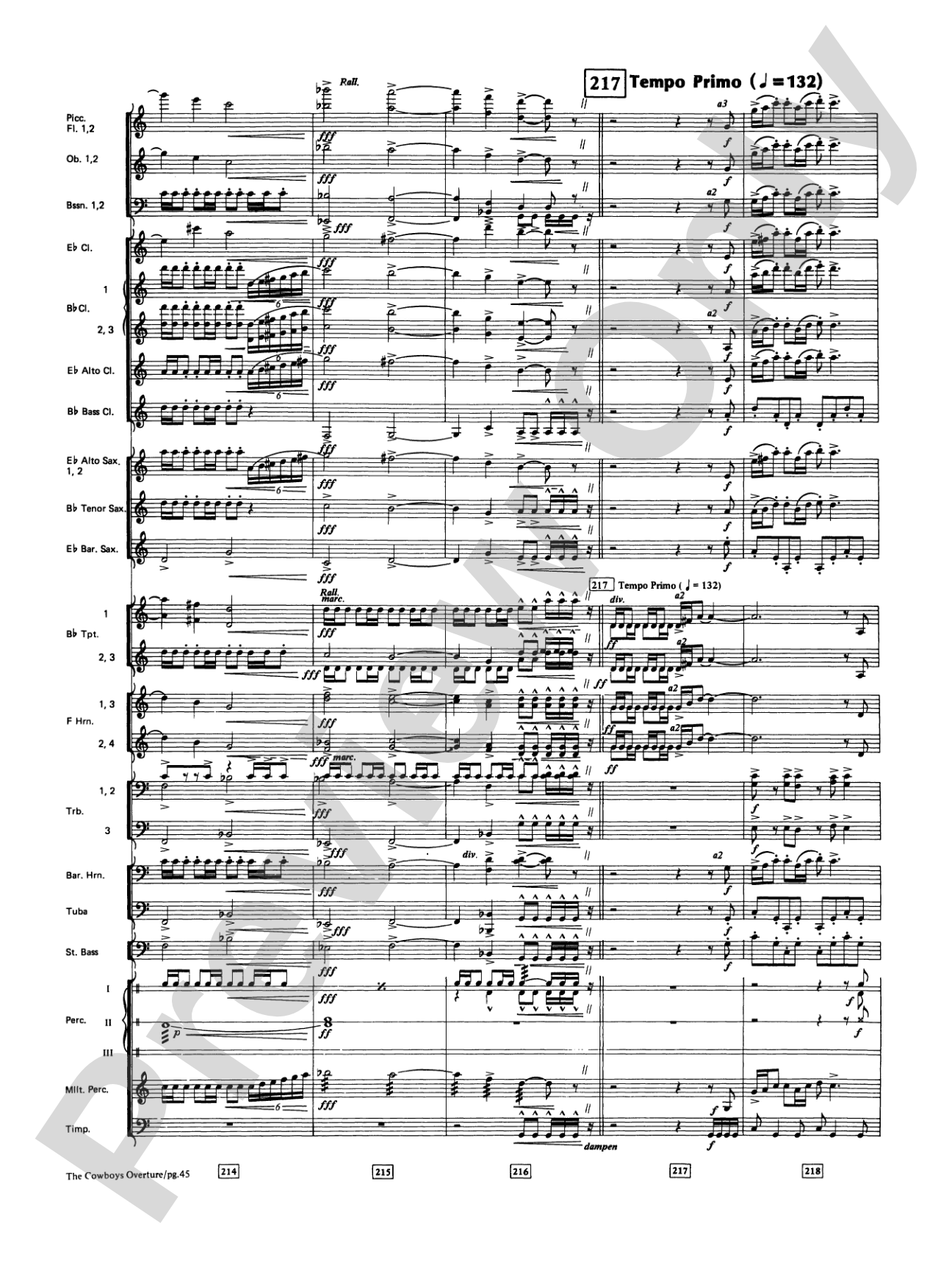 The Cowboys: Concert Band Conductor Score & Parts