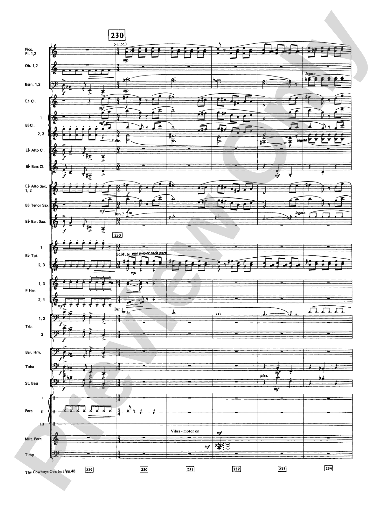 The Cowboys: Concert Band Conductor Score & Parts