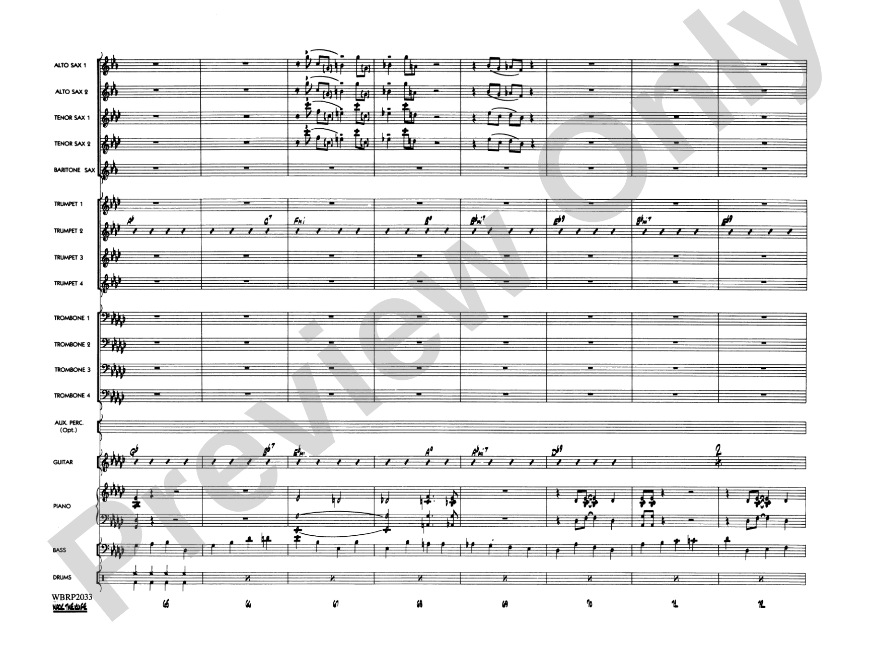Mack the Knife (from The Threepenny Opera): Jazz Ensemble Conductor Score & Parts