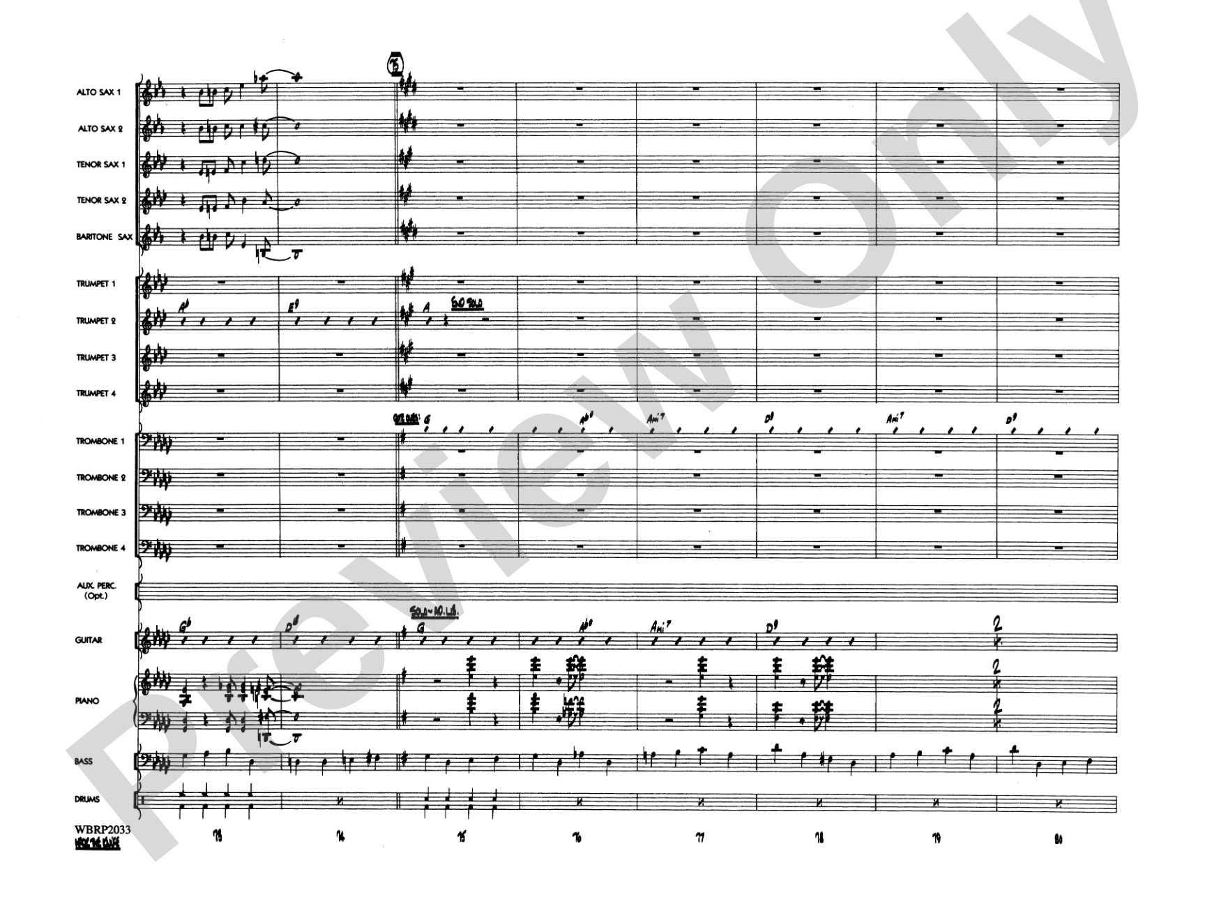 Mack the Knife (from The Threepenny Opera): Jazz Ensemble Conductor Score & Parts