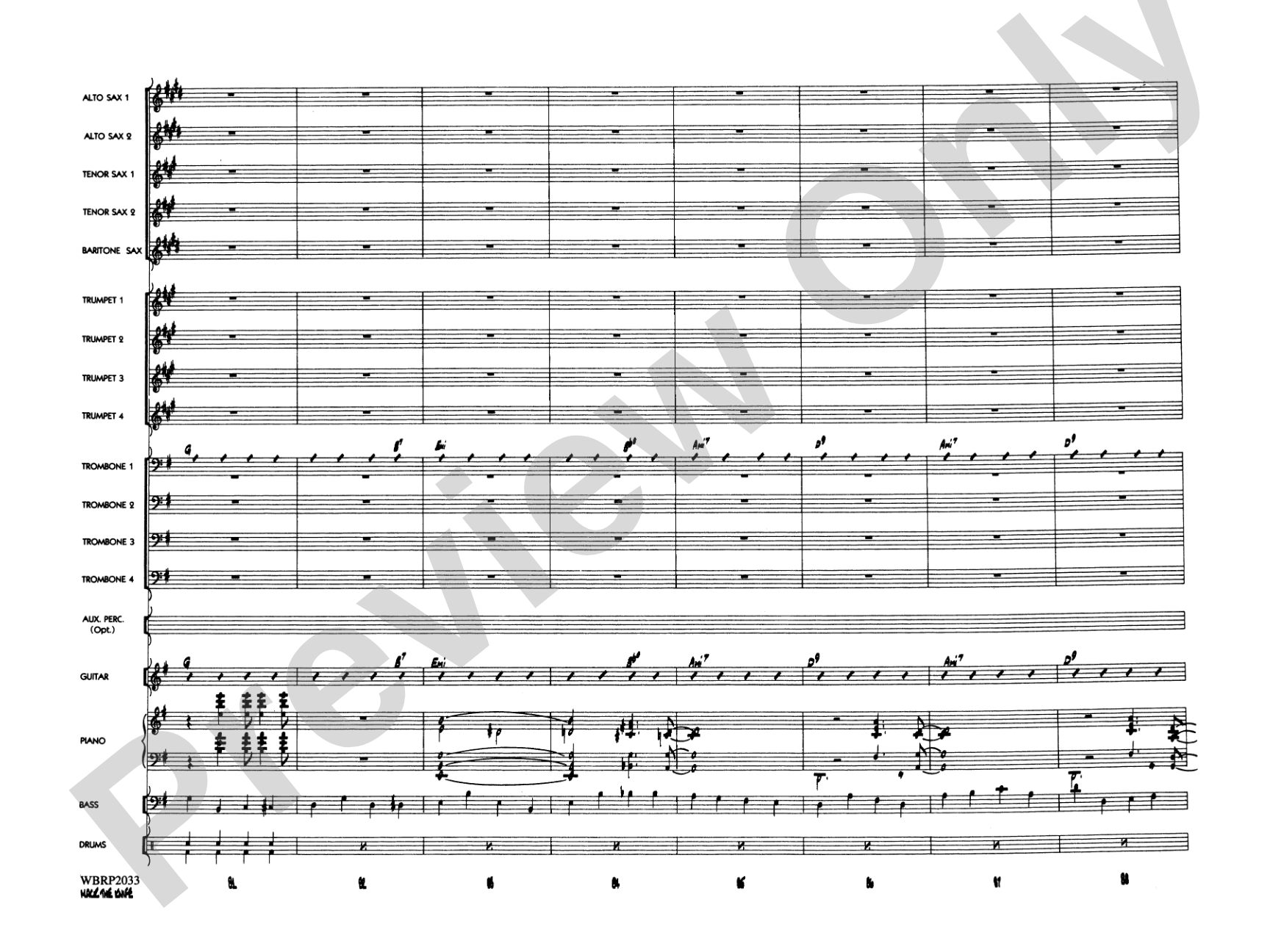 Mack the Knife (from The Threepenny Opera): Jazz Ensemble Conductor Score & Parts