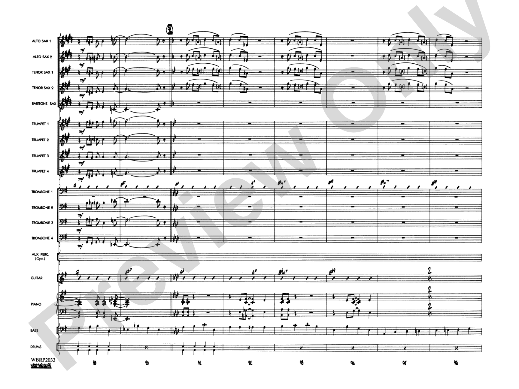 Mack the Knife (from The Threepenny Opera): Jazz Ensemble Conductor Score & Parts