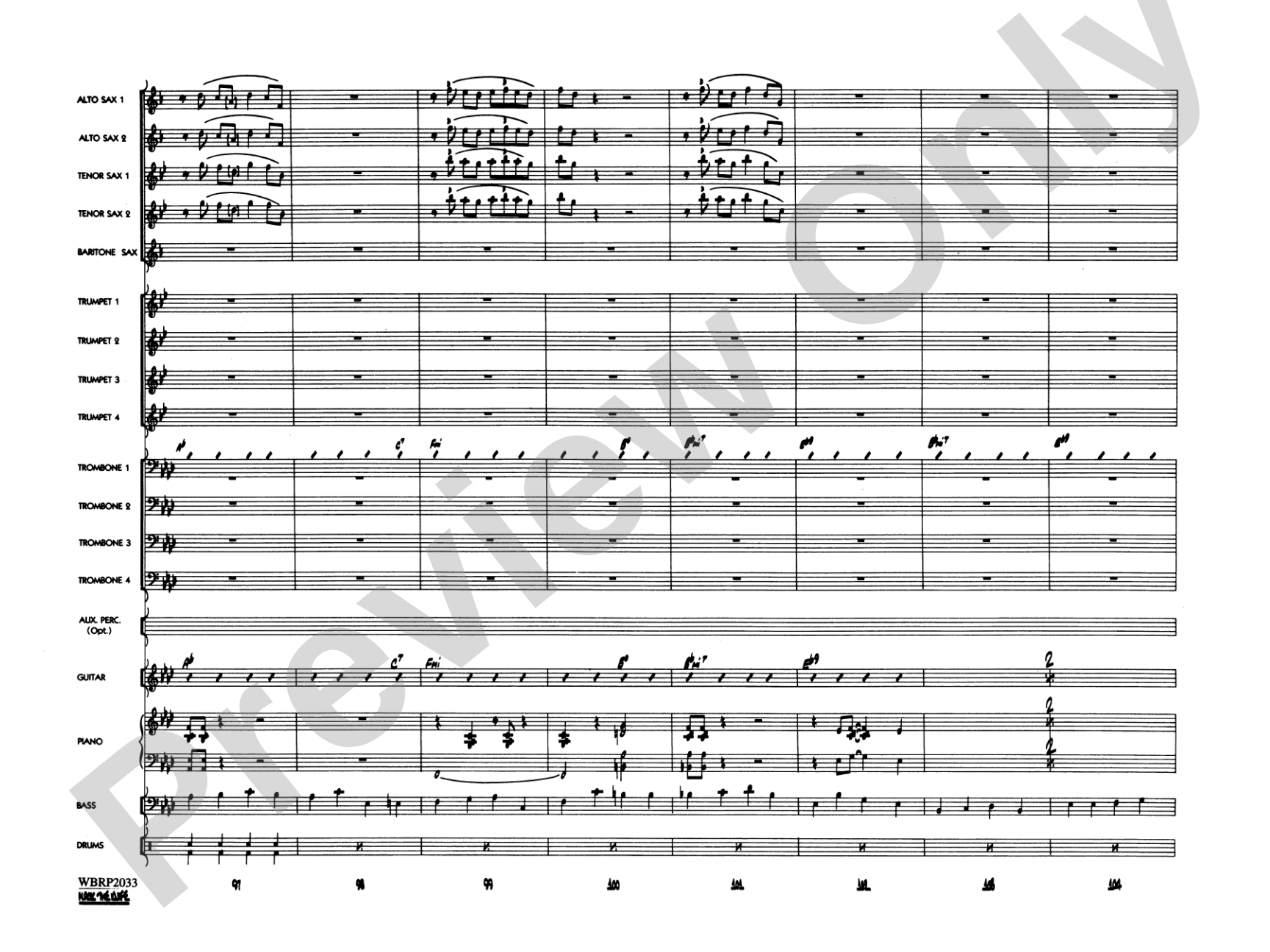Mack the Knife (from The Threepenny Opera): Jazz Ensemble Conductor Score & Parts
