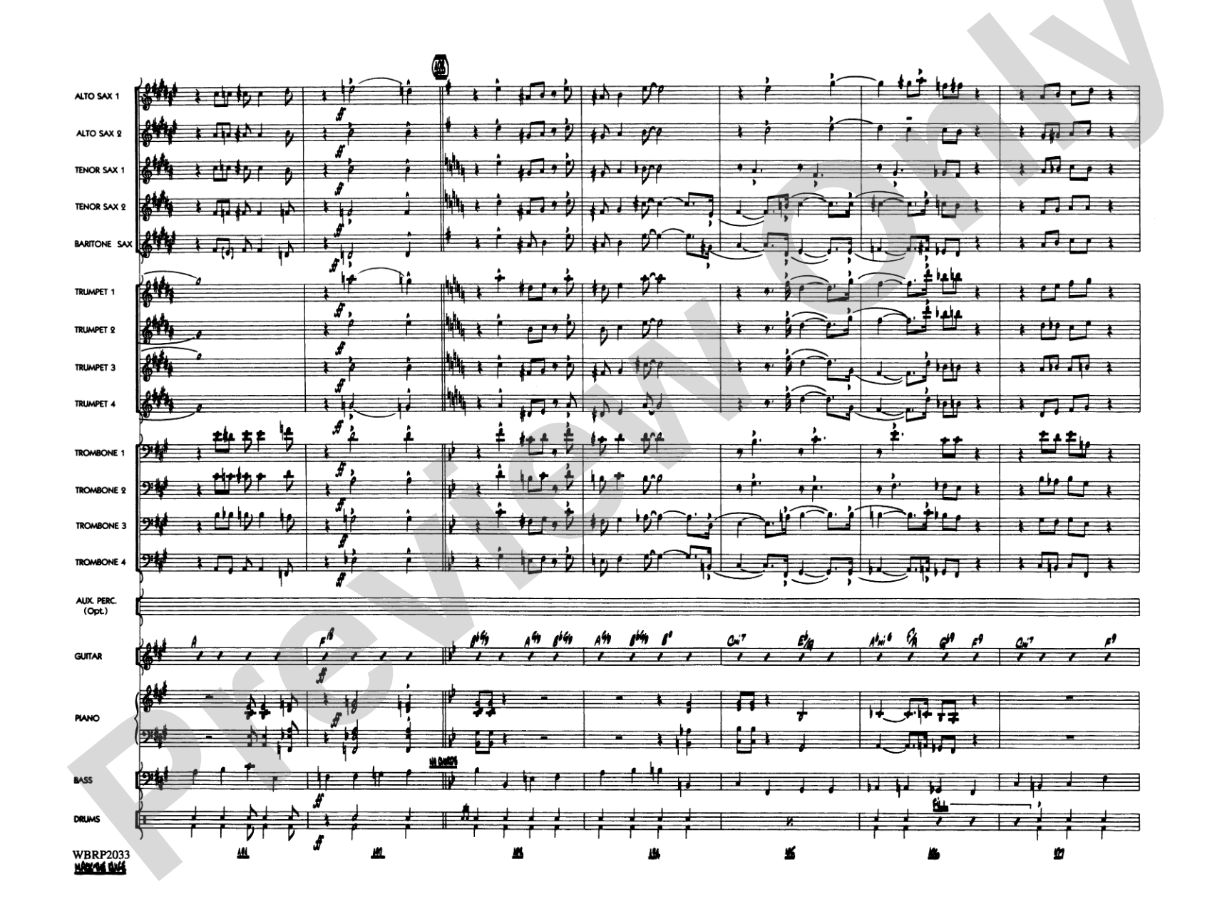 Mack the Knife (from The Threepenny Opera): Jazz Ensemble Conductor Score & Parts