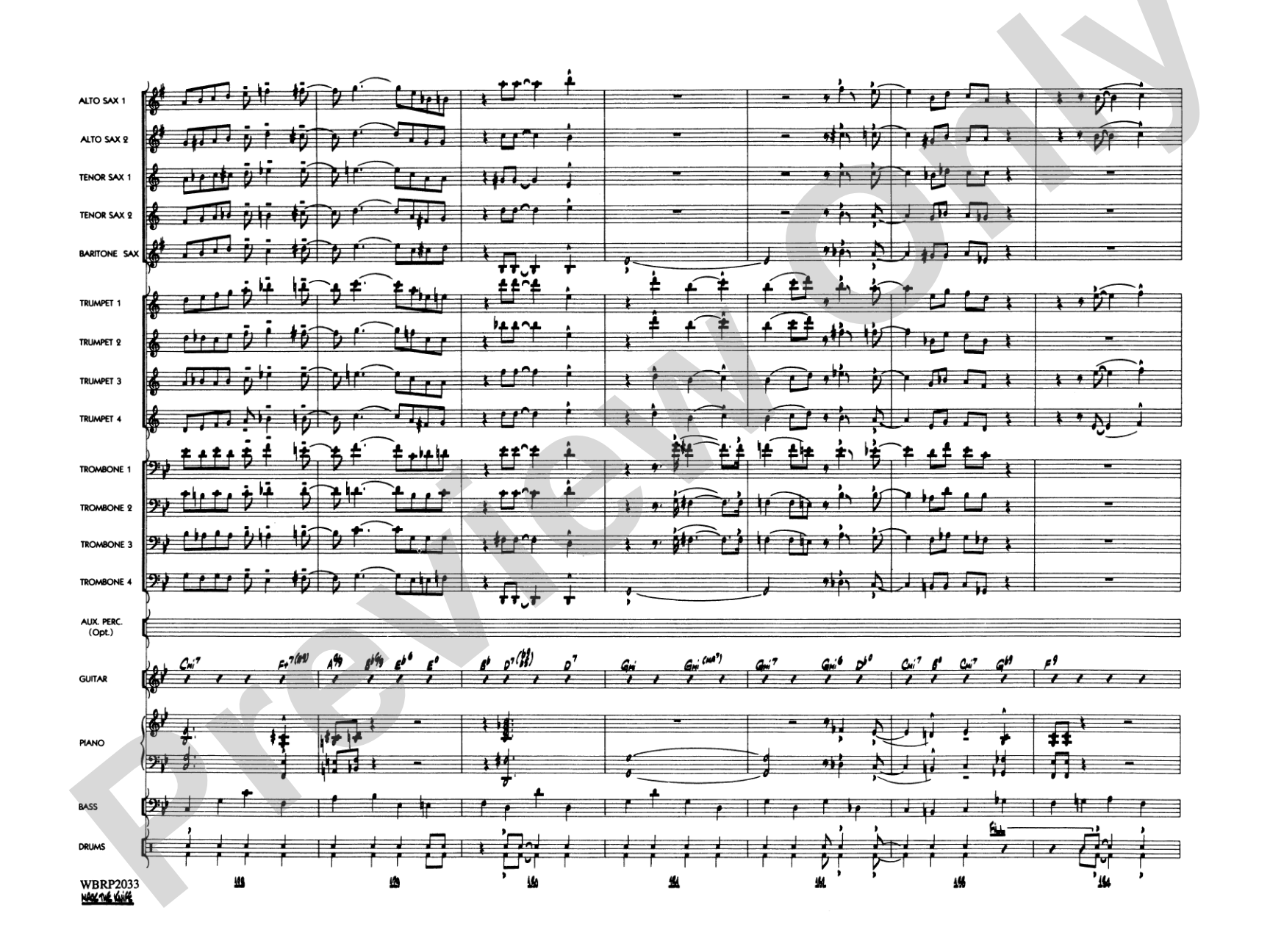 Mack the Knife (from The Threepenny Opera): Jazz Ensemble Conductor Score & Parts