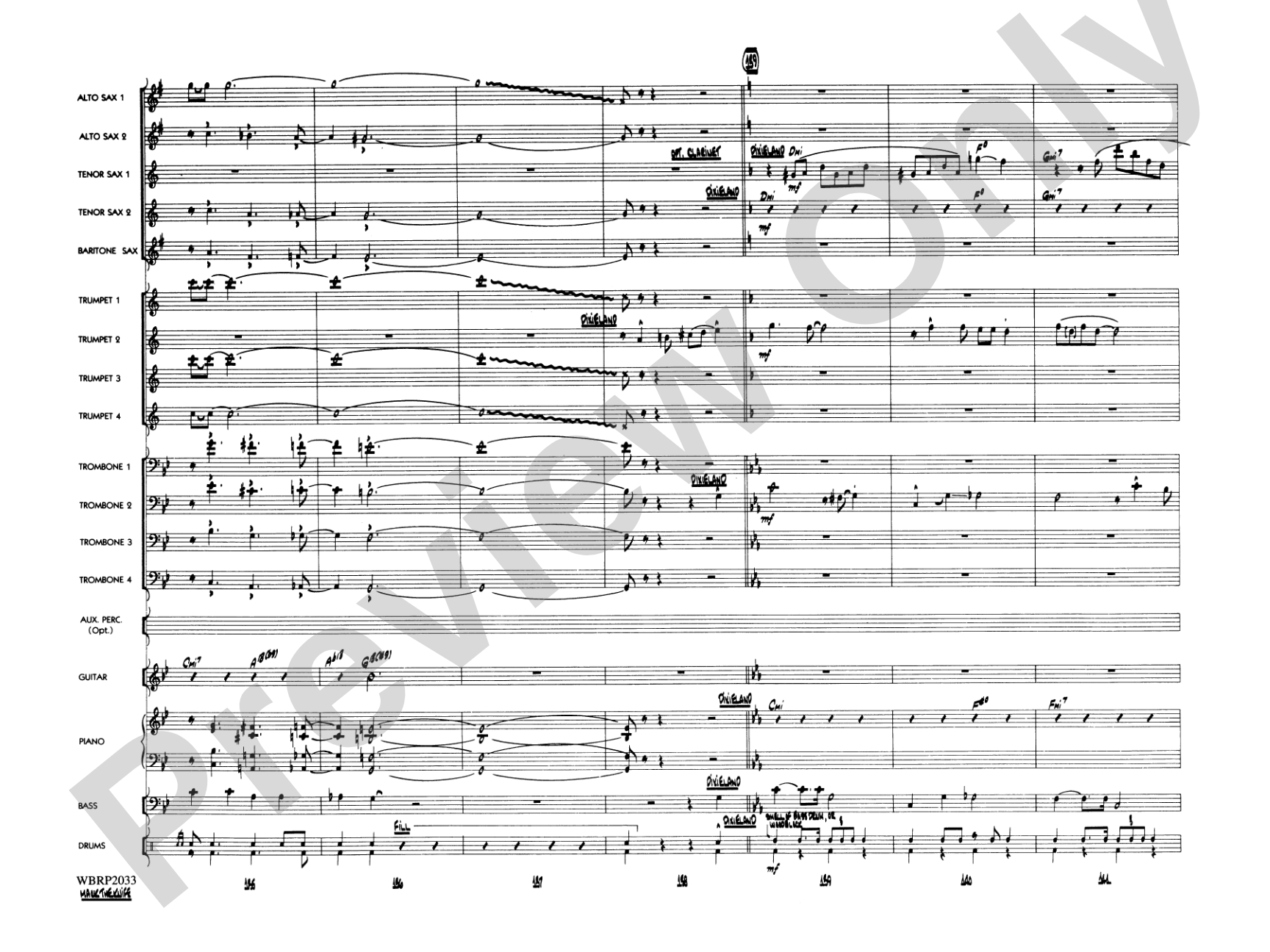 Mack the Knife (from The Threepenny Opera): Jazz Ensemble Conductor Score & Parts