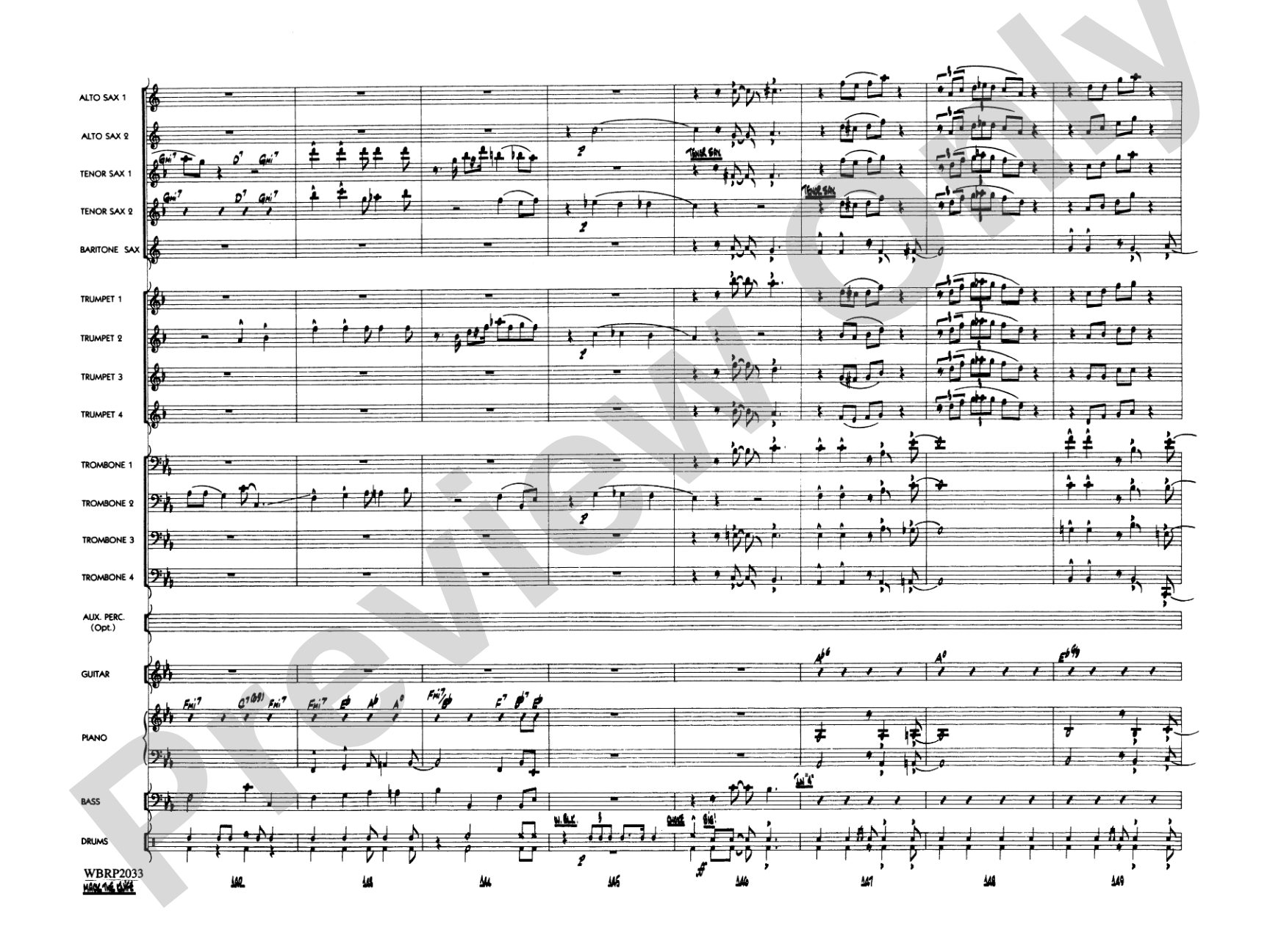 Mack the Knife (from The Threepenny Opera): Jazz Ensemble Conductor Score & Parts