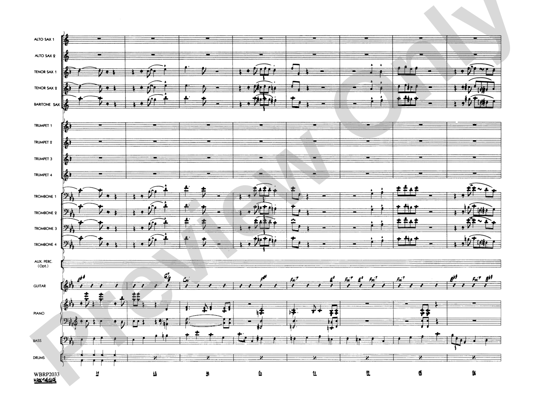 Mack the Knife (from The Threepenny Opera): Jazz Ensemble Conductor Score & Parts
