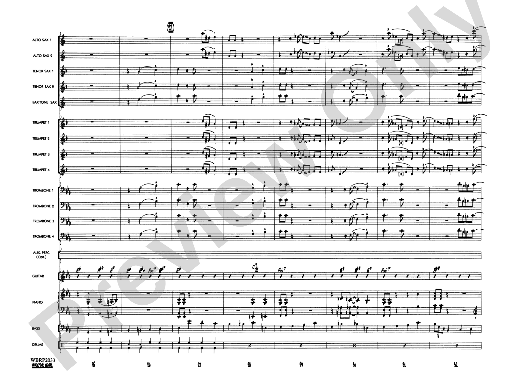 Mack the Knife (from The Threepenny Opera): Jazz Ensemble Conductor Score & Parts