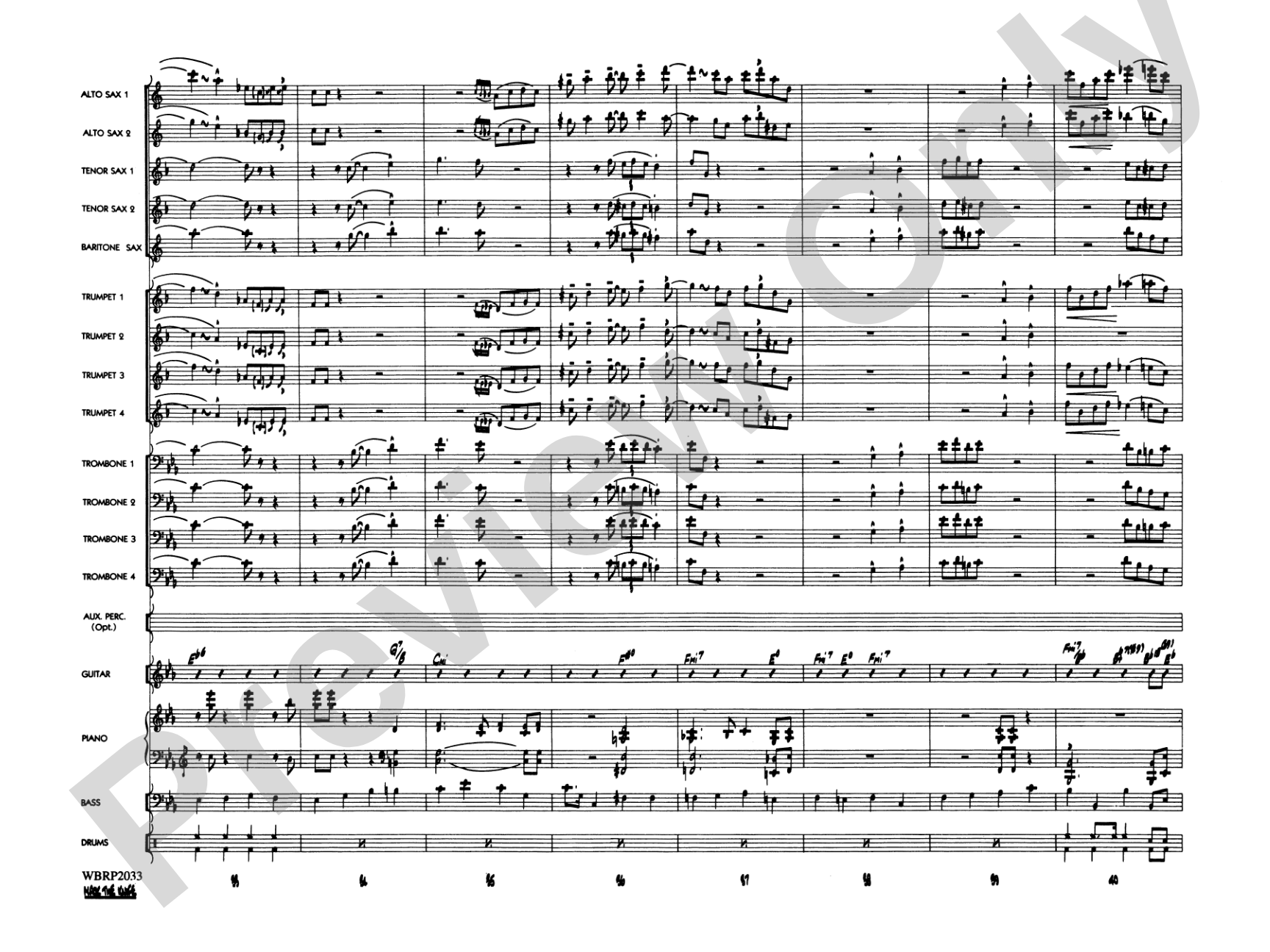 Mack the Knife (from The Threepenny Opera): Jazz Ensemble Conductor Score & Parts